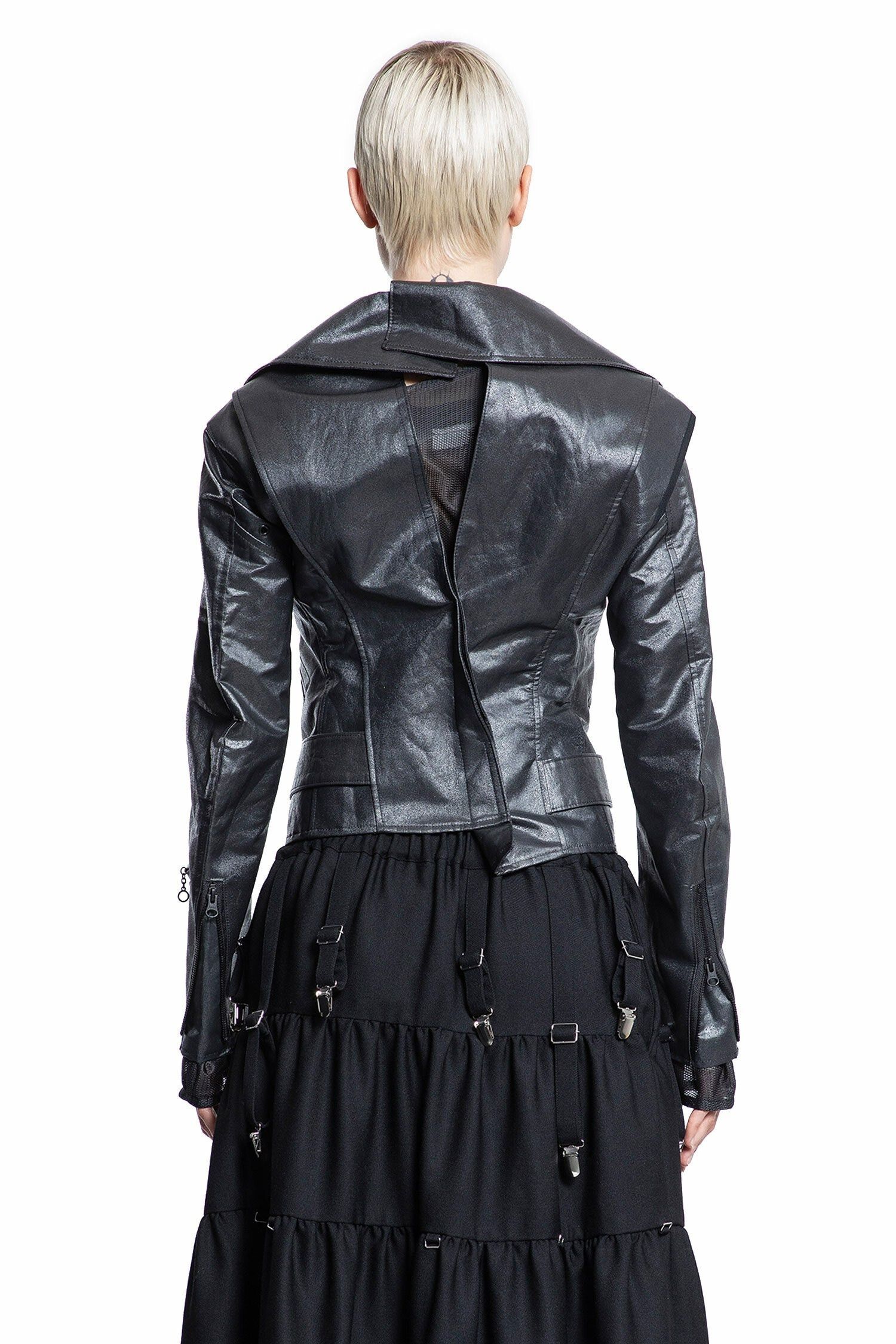Junya Watanabe Junya Watanabe AD2023 Waxed Biker Perfecto Jacket Size S / US 4 / IT 40 - 6 Thumbnail