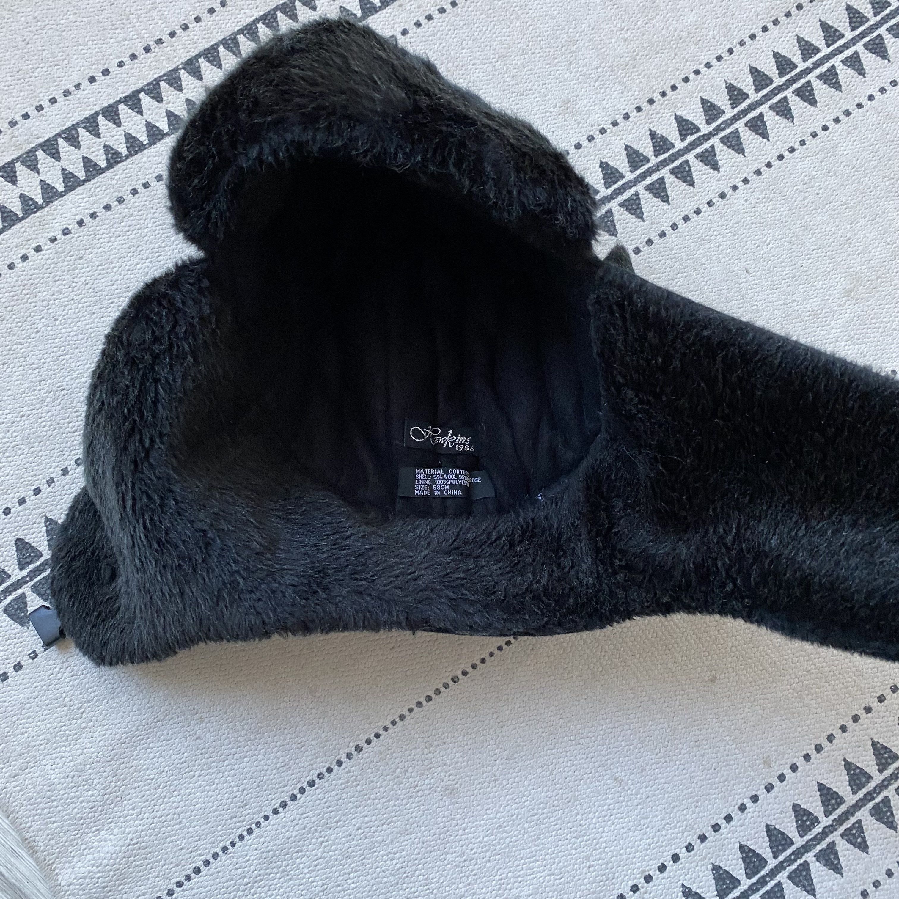 If Six Was Nine Y2K Vintage Fuzzy Wool Ushanka Hat Mohair Style 2000s Size ONE SIZE - 8 Thumbnail