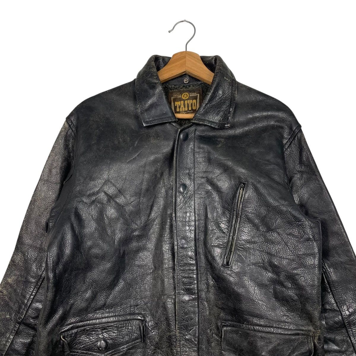 Japanese Brand Taiyo Tokyo Made Leather Jacket Size US S / EU 44-46 / 1 - 2 Thumbnail