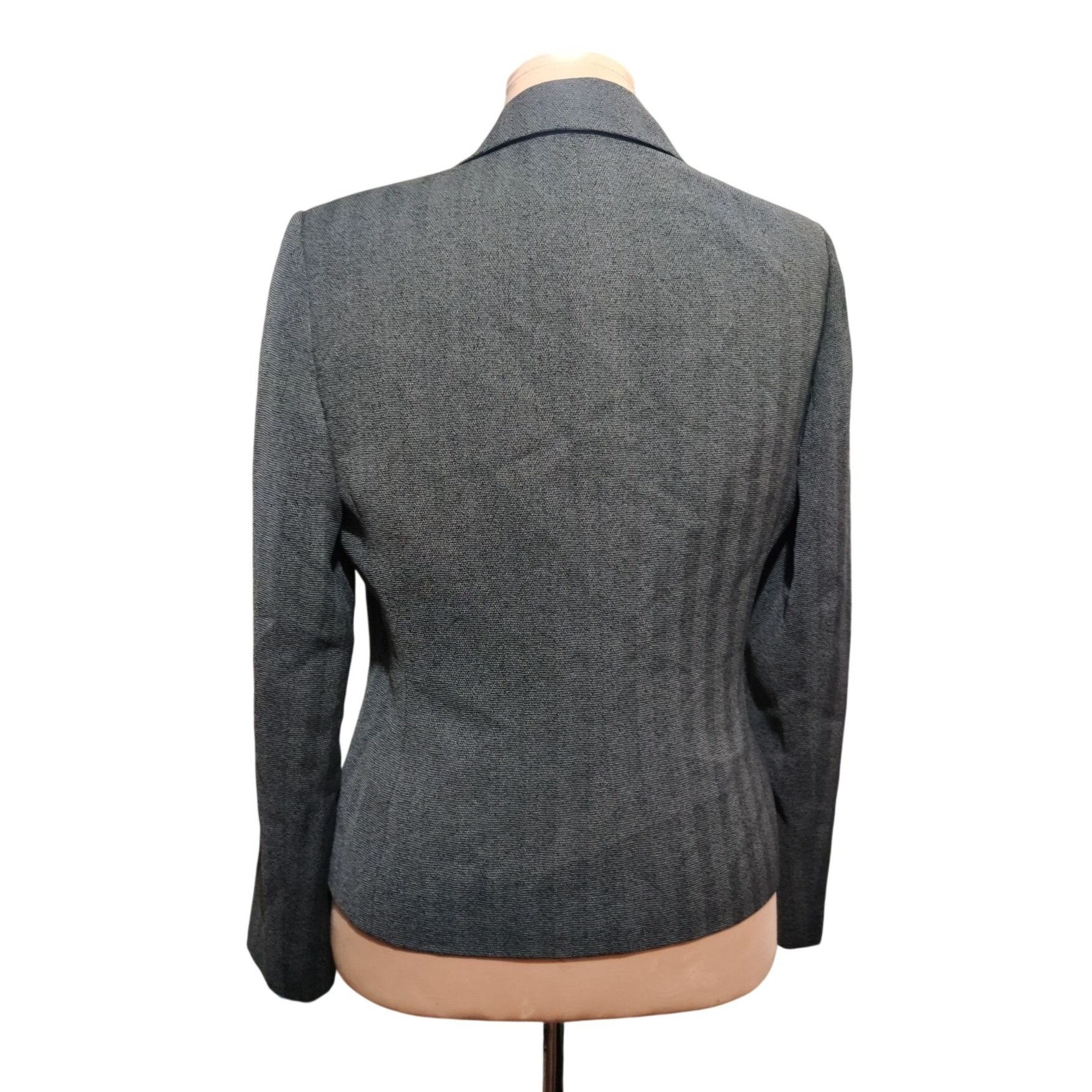 Other Le Suit Blazer Size 10 Gray Open Front Career Jacket Minimal Size L / US 10 / IT 46 - 3 Thumbnail