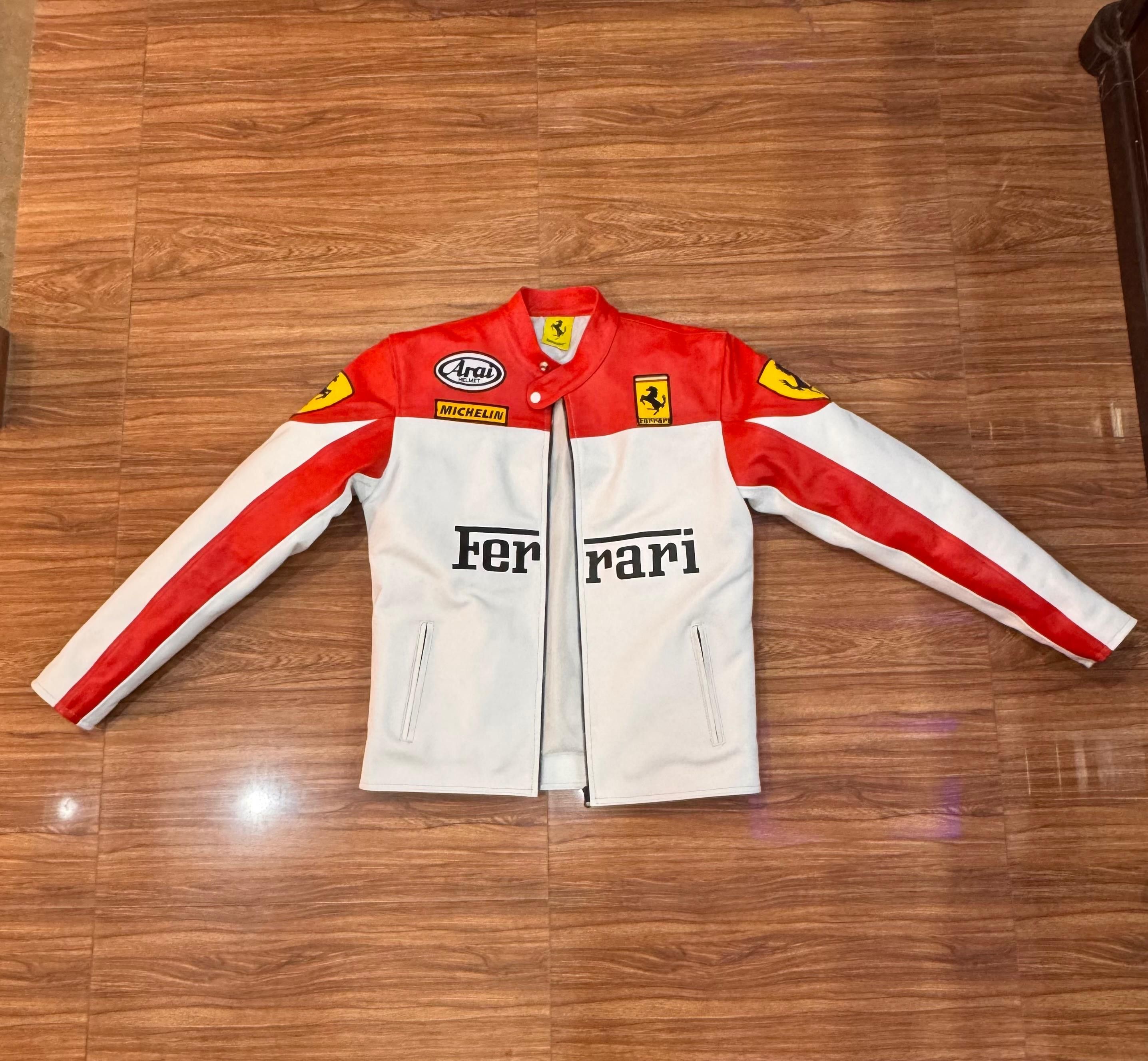 Ferrari × Vintage Vintage Ferrari Leather Jacket Size US XL / EU 56 / 4 - 1 Thumbnail