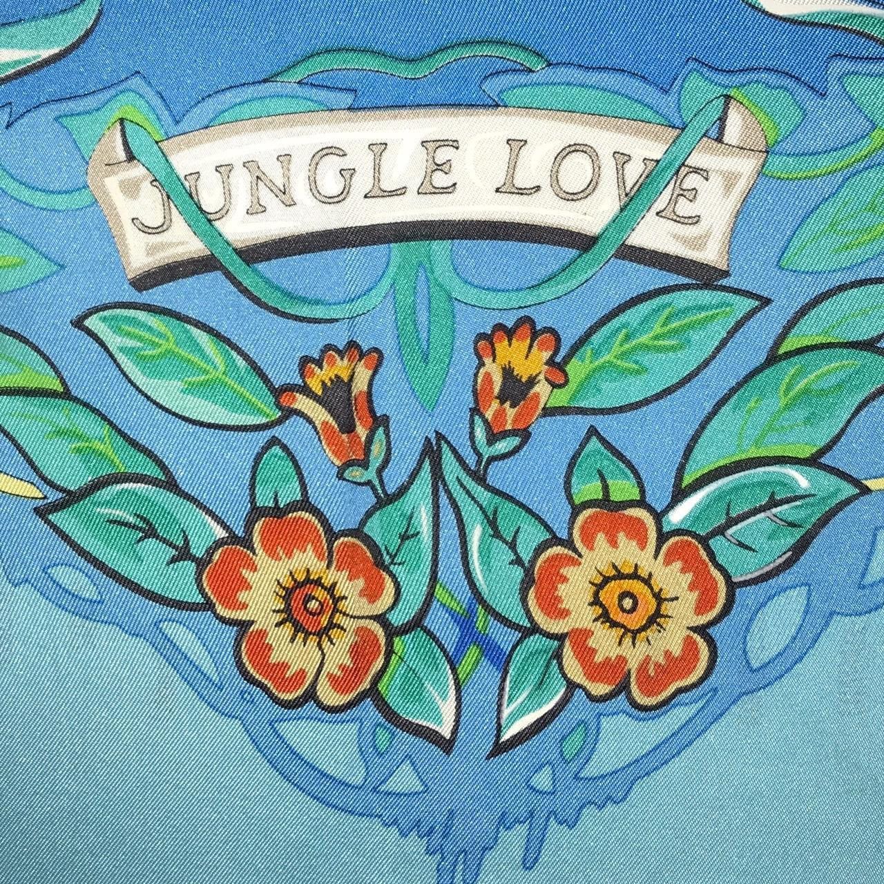 Hermes Hermes 'Jungle Love' Robert Dallet Silk Scarf Size ONE SIZE - 2 Thumbnail