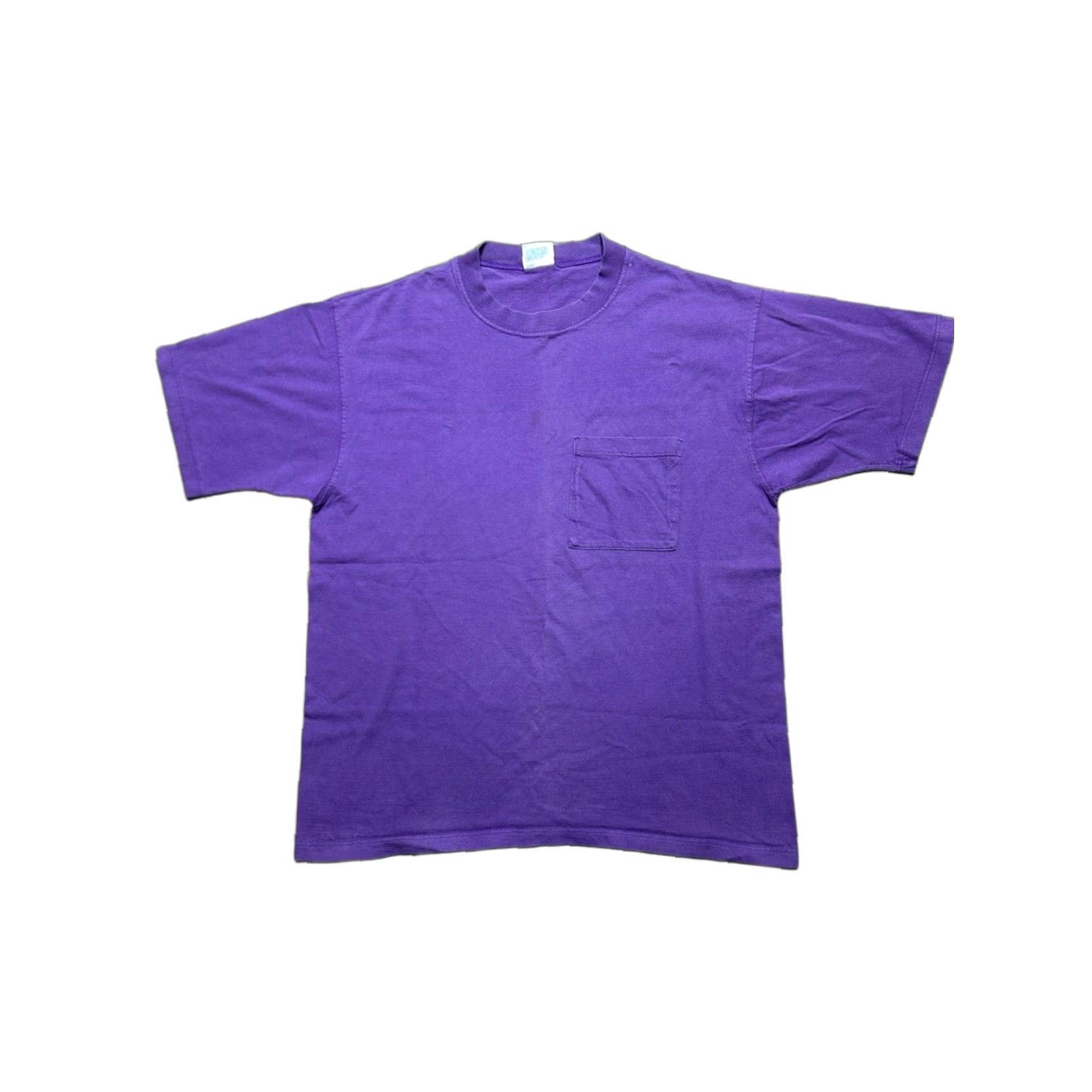 Vintage VINTAGE 90s Cheetah Pocket T Shirt Purple Plum Cotton USA Made Large Mens T-Shirt Sportswear 90s Size US L / EU 52-54 / 3 - 1 Thumbnail