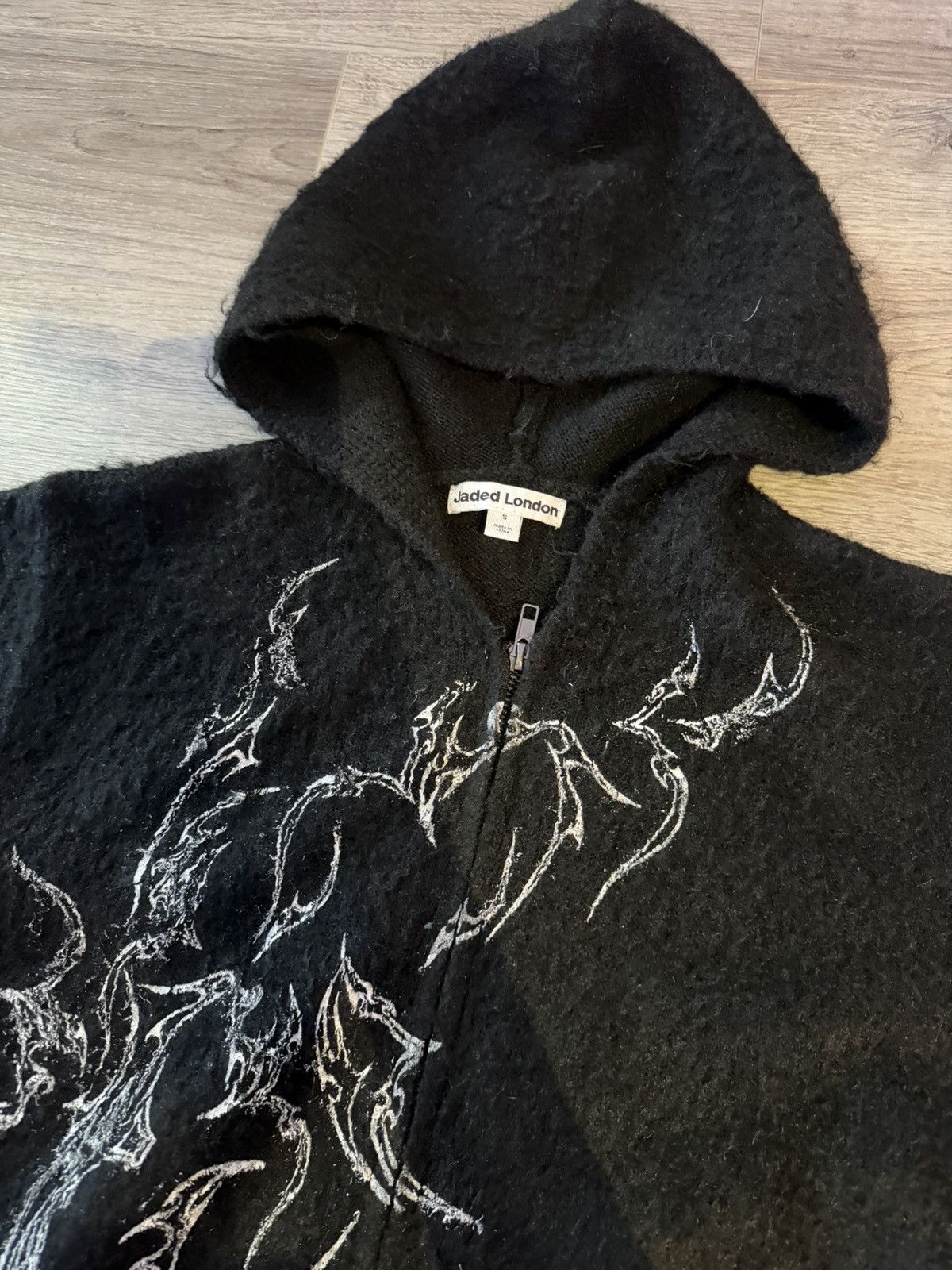Jaded London Jaded London Mohair Zip-Up Hoodie Size US S / EU 44-46 / 1 - 2 Thumbnail