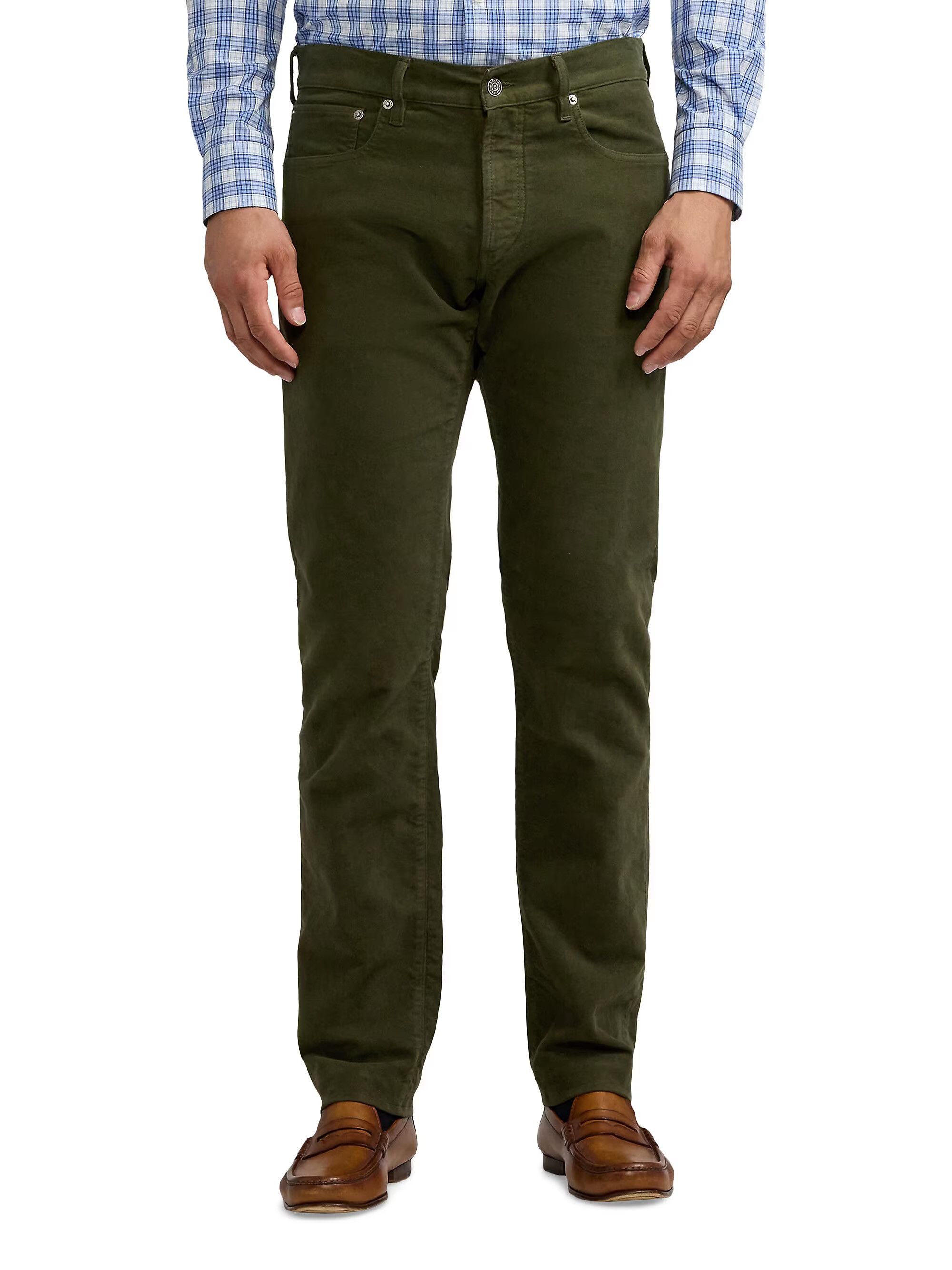 Ralph Lauren Purple Label Moleskin 5 Pocket Slim Pant $895 size 36X34(52) $445.00 Size US 36 / EU 52 - 1 Thumbnail