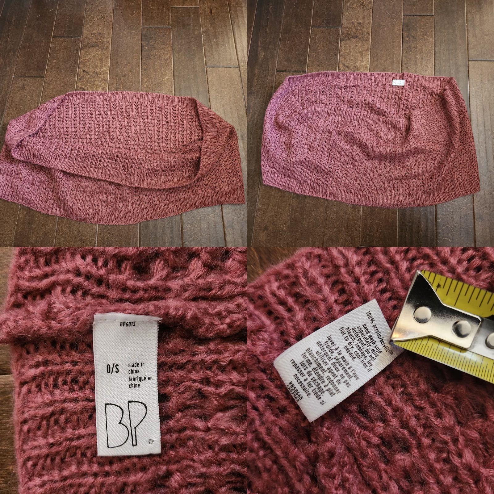 Nordstrom Nordstrom BP Pink Knit Infinity Scarf - Scarf, Women, O/S, Pink, Infinity, Knit, Winter Fall Spring Size ONE SIZE - 8 Thumbnail