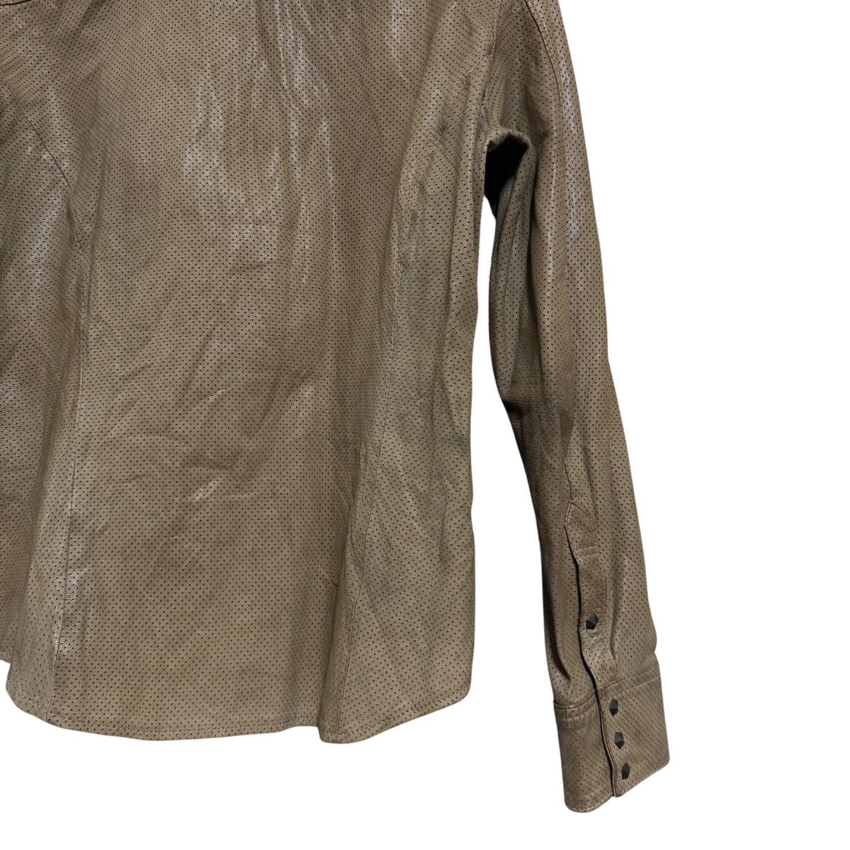 Isamu Katayama Backlash Isamu Katayama Backlash Perforated Leather Western Shirt Size US S / EU 44-46 / 1 - 13 Thumbnail