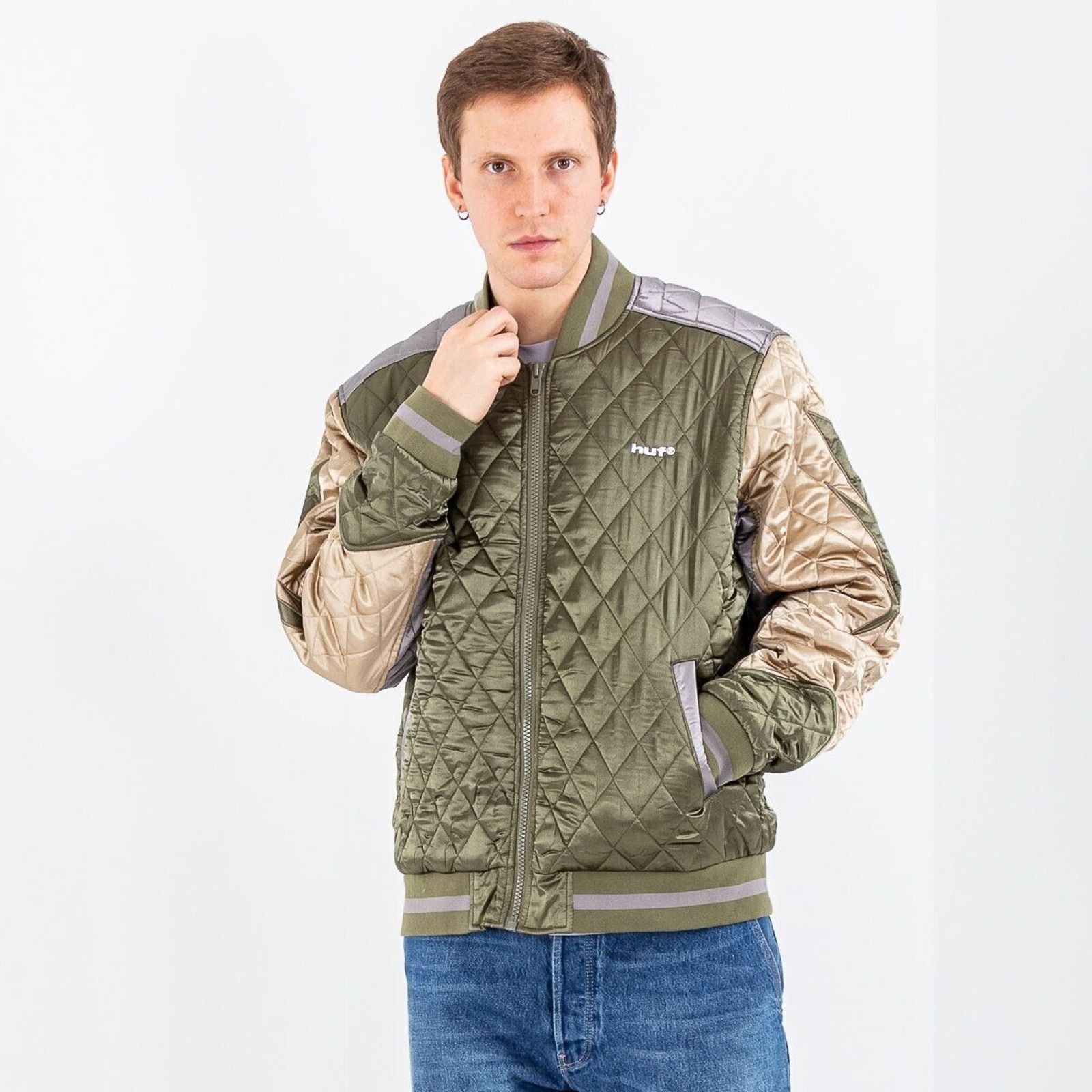 Huf Huf Lightning bomber jacket green UNSIX Size XS Size US XS / EU 42 / 0 - 3 Thumbnail