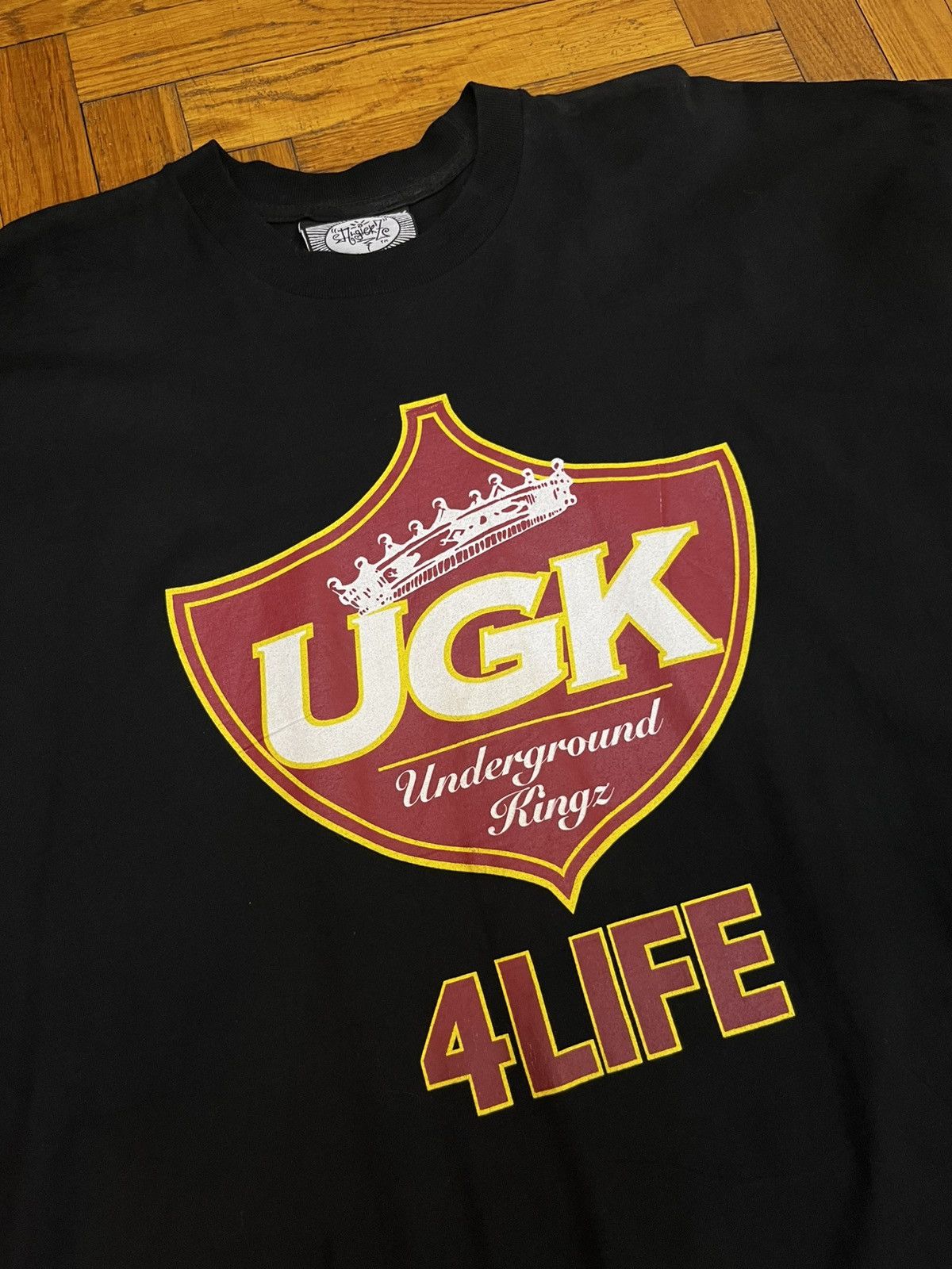 Rap Tees RARE VINTAGE 2000S PIMPC & BUN B UGK 4 LIFE ALGIERZ RAP TEE Size US XXL / EU 58 / 5 - 3 Thumbnail