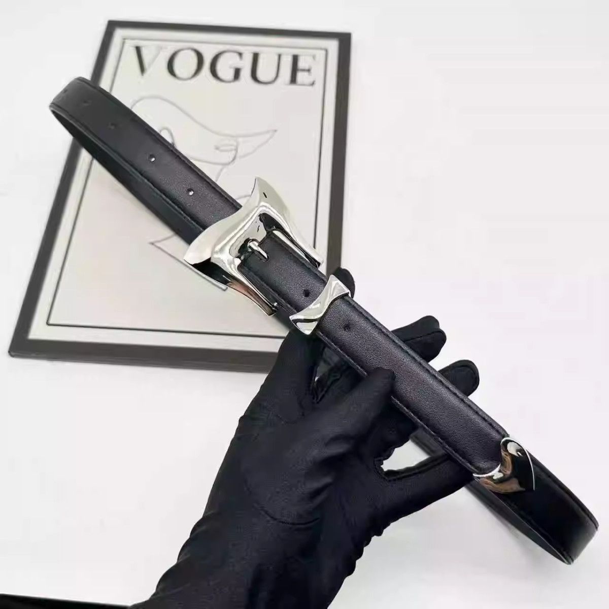 VIBE Future Vintage Belt Riveted Belts Menswear Accessories Size ONE SIZE - 6 Thumbnail
