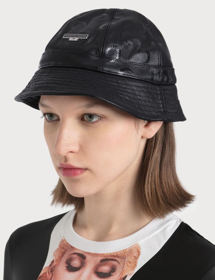 Marine Serre Leather bucket hat Size ONE SIZE - 11 Thumbnail
