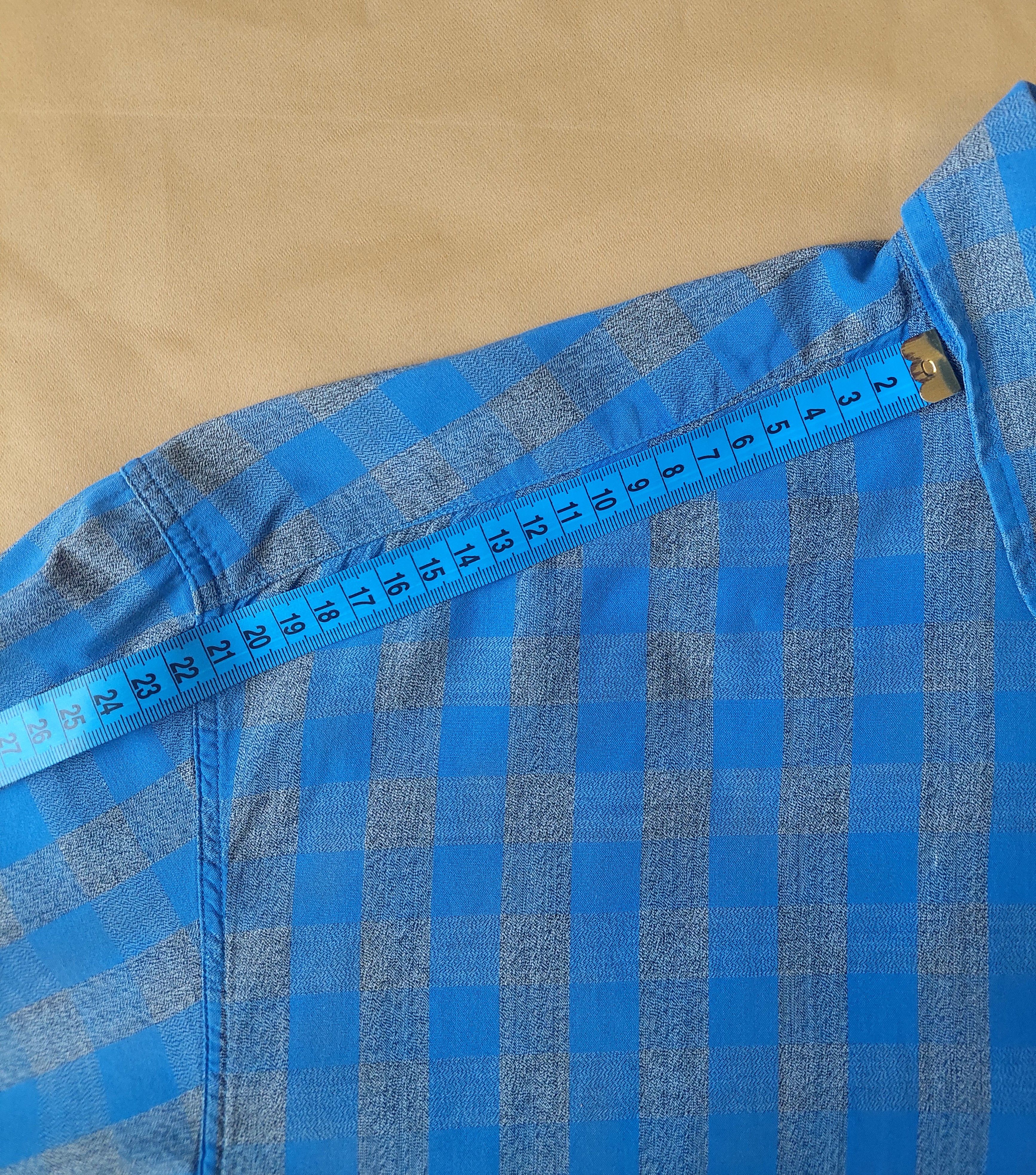 Claude Montana Claude Montana Paris Blue Check Shirt Vintage 80s Size US S / EU 44-46 / 1 - 10 Thumbnail