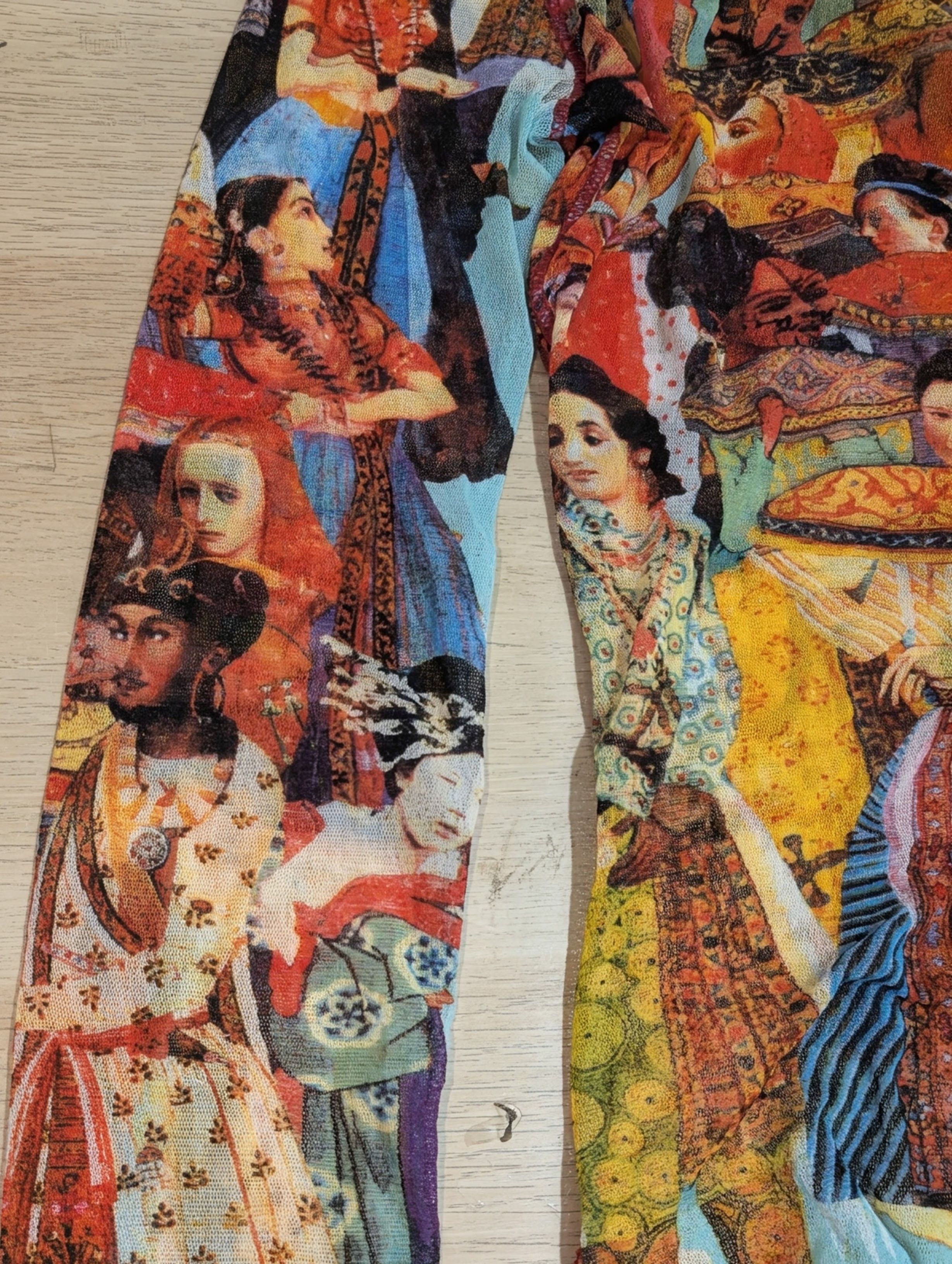 Jean Paul Gaultier 🔥Rare Jean Paul Gaultier Mesh Print Iconic Asia-India Top🔥 Size L / US 10 / IT 46 - 3 Thumbnail