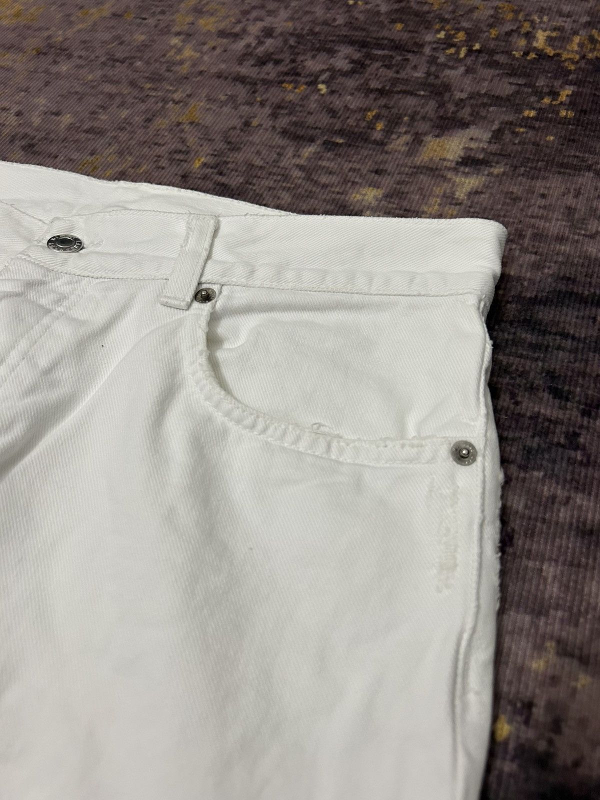 Helmut Lang Helmut Lang White Vintage Broken Denim Size US 32 / EU 48 - 9 Thumbnail