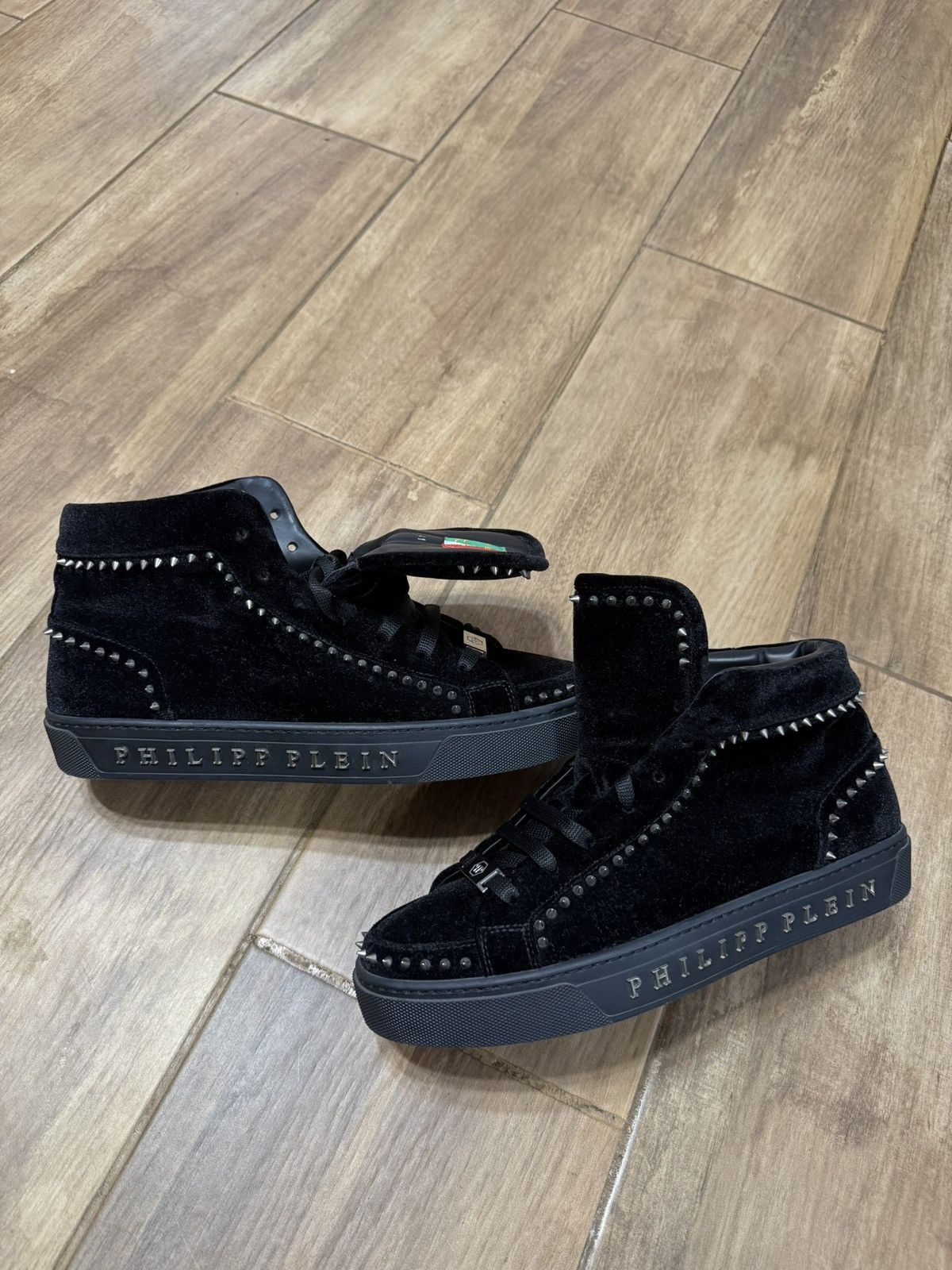 Philipp Plein Philipp Plein archive spike sneakers velvet high top Size US 8 / EU 41 - 3 Thumbnail