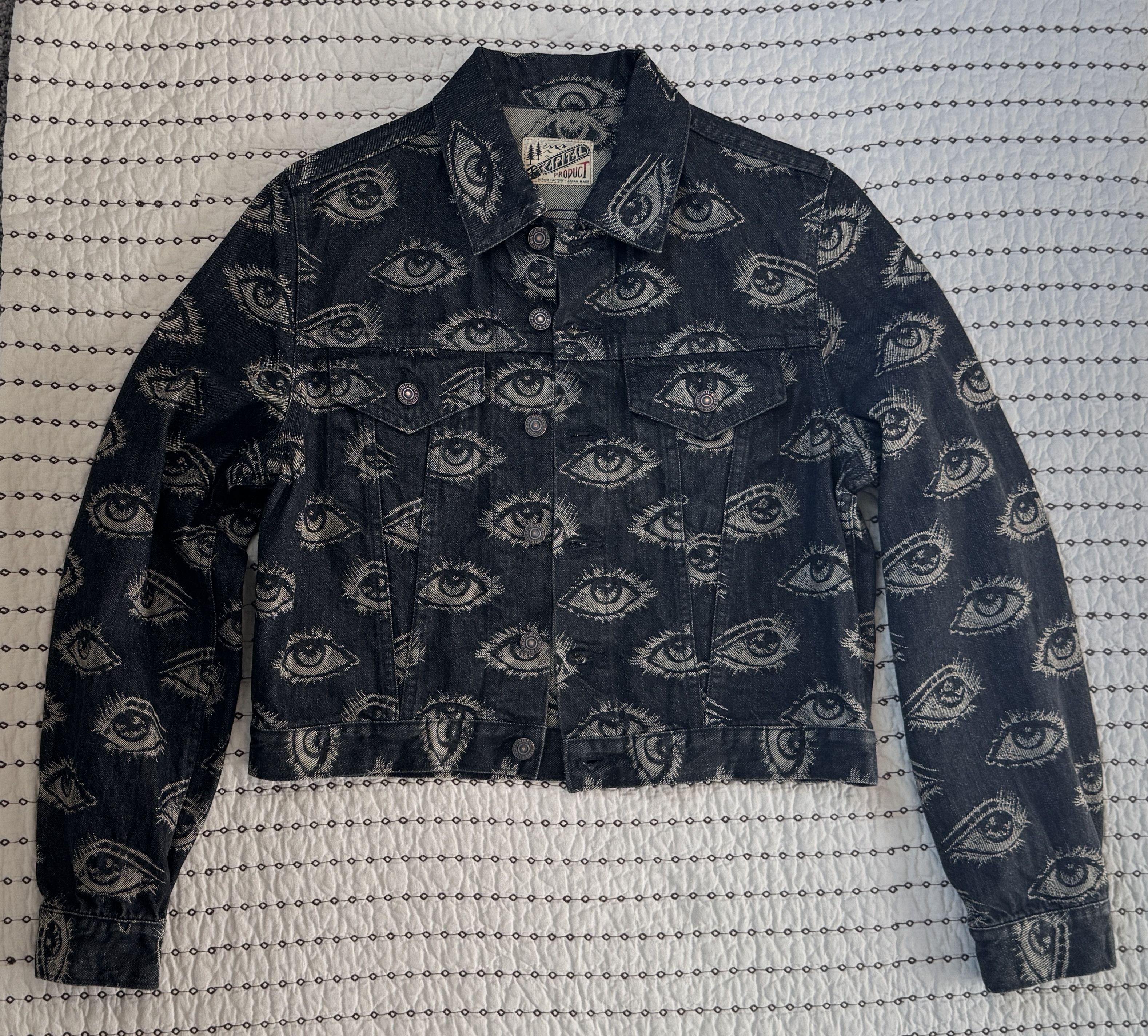 Kapital KAPITAL 12 OZ SPEAKEASY DENIM 3RD JKT (L's) BLACK SZ 1 Size S / US 4 / IT 40 - 2 Thumbnail