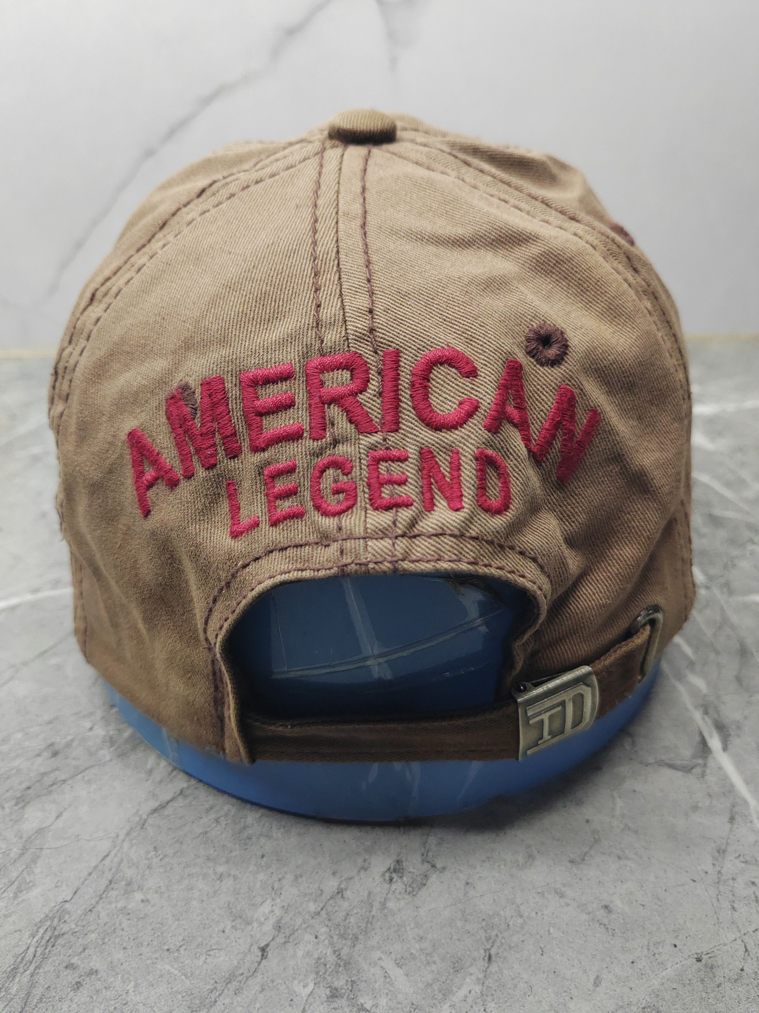 Vintage Vintage American Lagend Distressed Style Cap Hat Size ONE SIZE - 5 Thumbnail