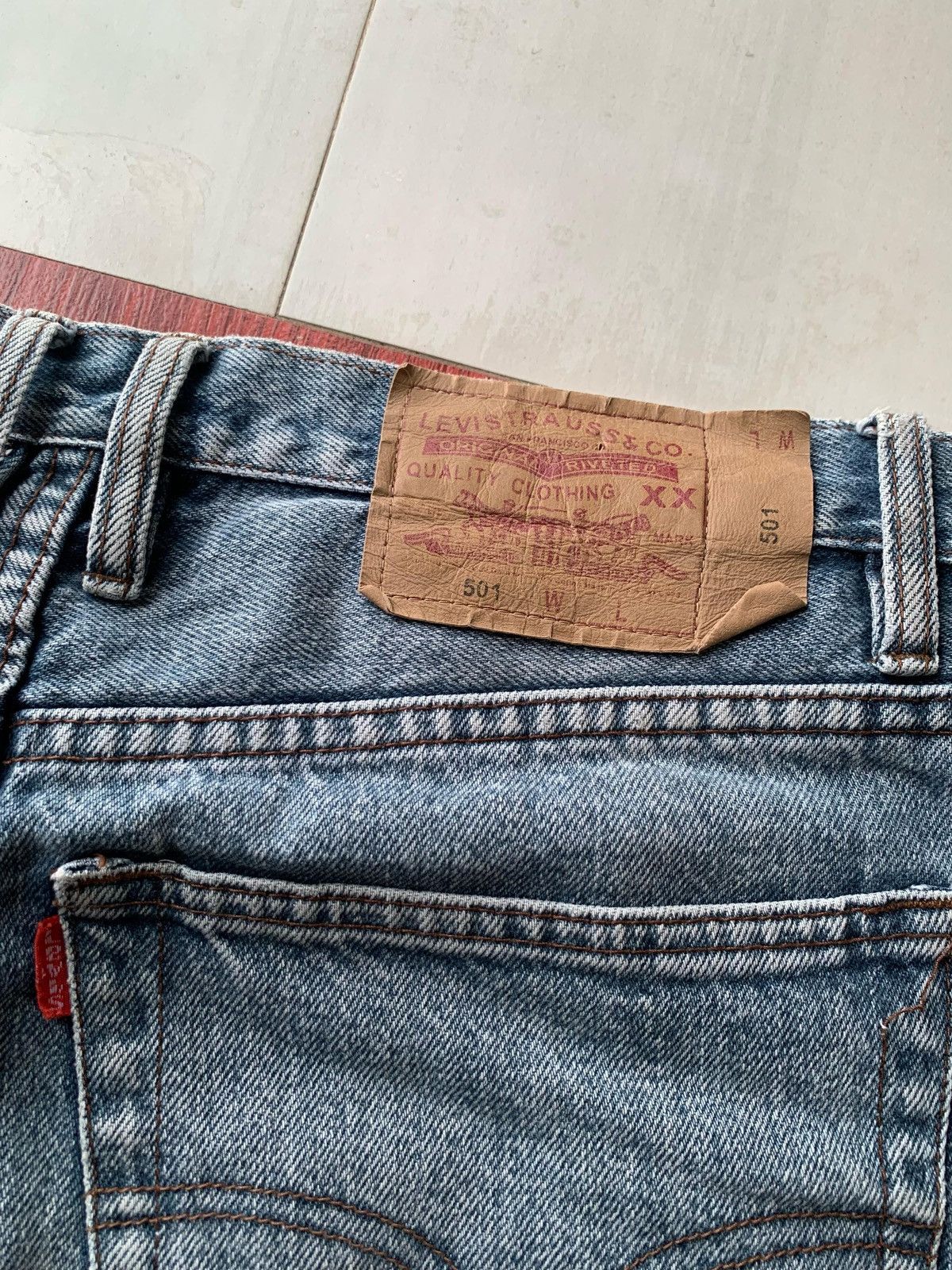 Levi's × Levi's Vintage Clothing Levi’s 501 blue wash slim straight Size US 34 / EU 50 - 3 Thumbnail