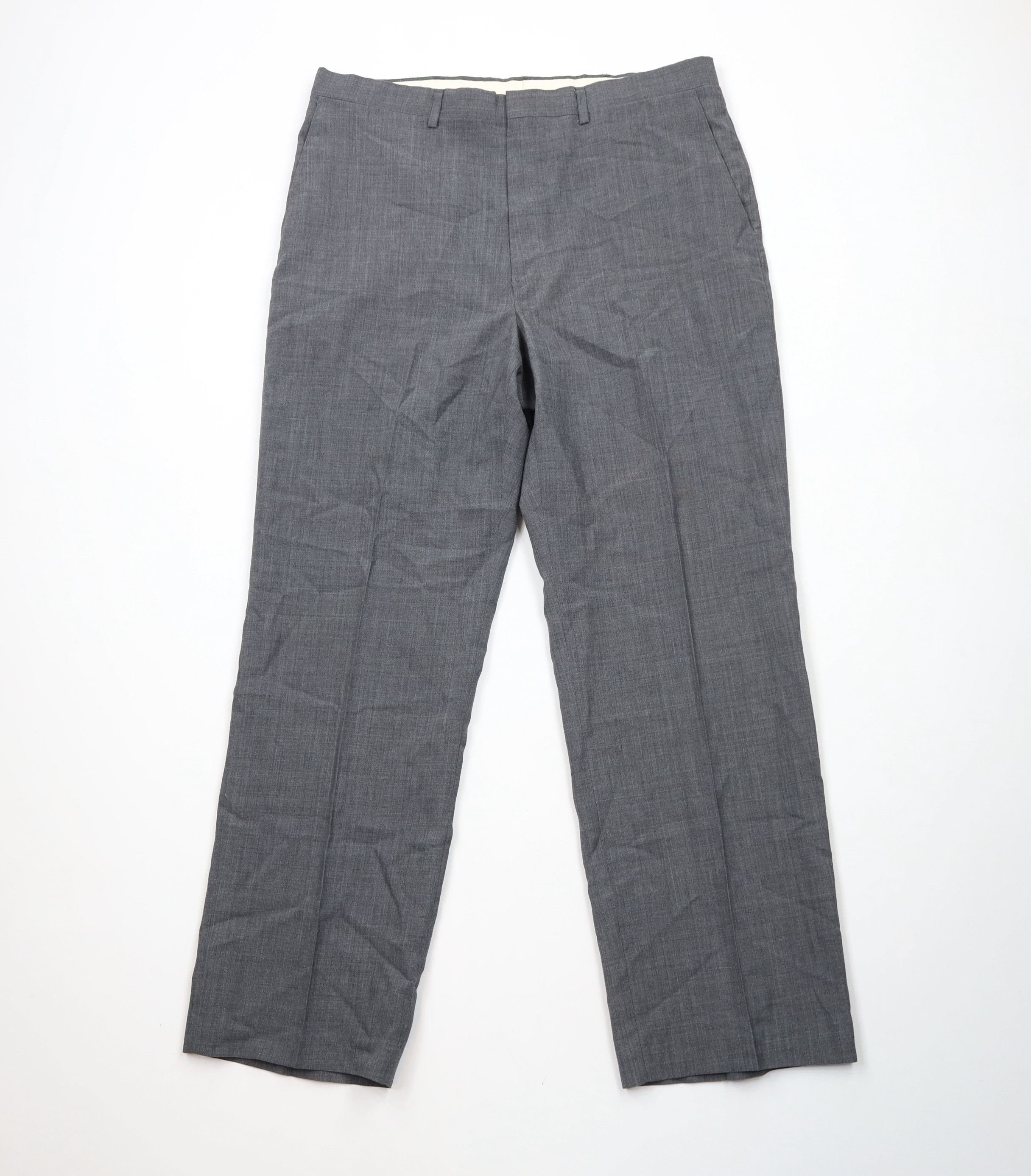 Vintage Vintage 70s Streetwear Chambray Wide Leg Chino Pants USA Size US 34 / EU 50 - 1 Thumbnail