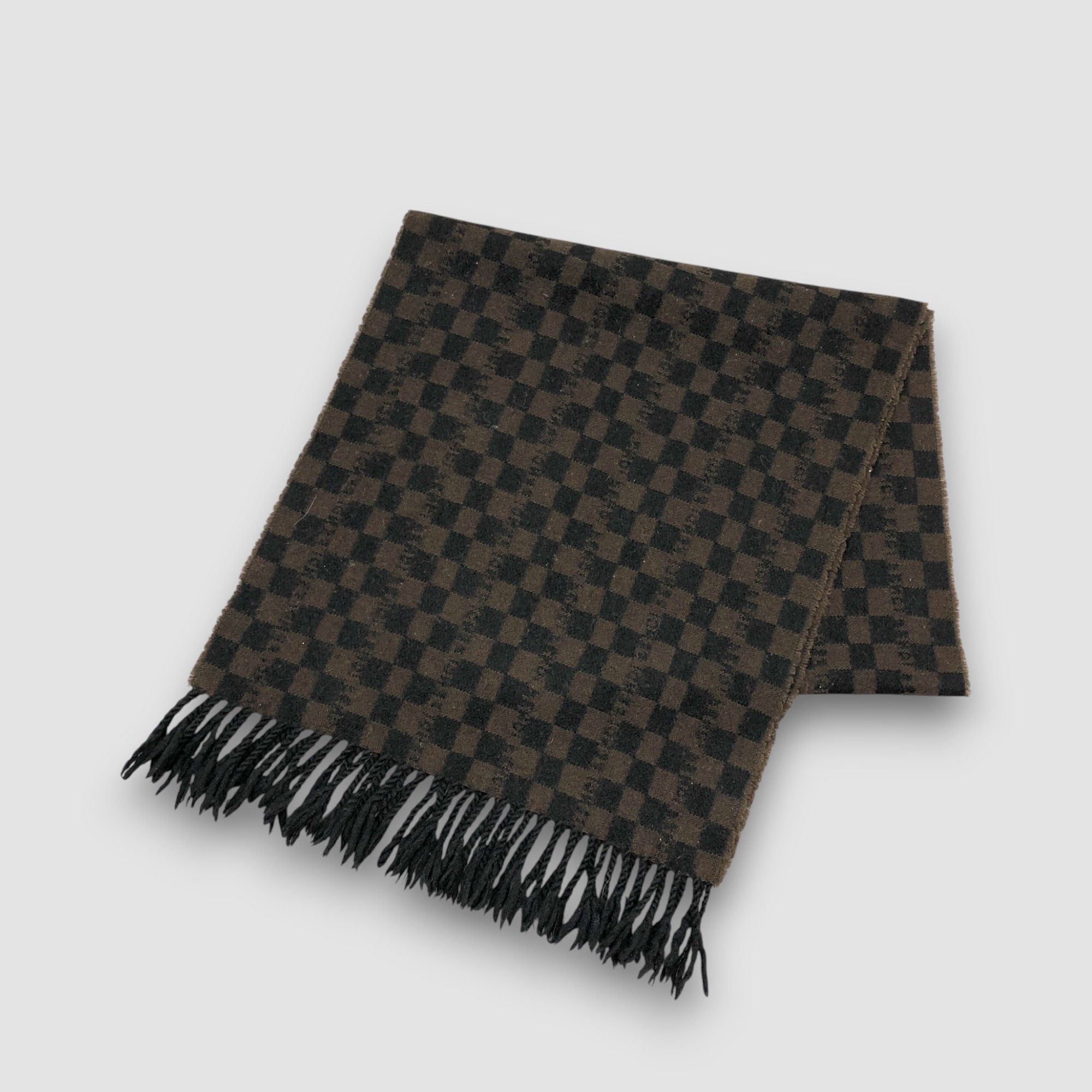 Fendi Vintage Fendi Scarf Fendi Zucca Monogram Roma Wool Scarves Size ONE SIZE - 2 Thumbnail