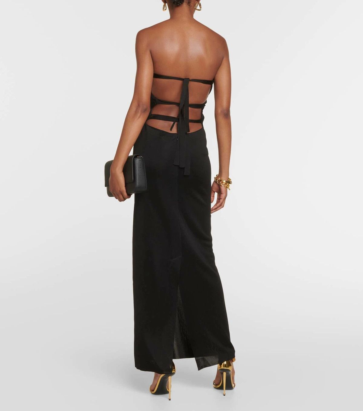 Tom Ford o1y0126 Maxi Dress in Black Size XL / US 12-14 / IT 48-50 - 6 Thumbnail