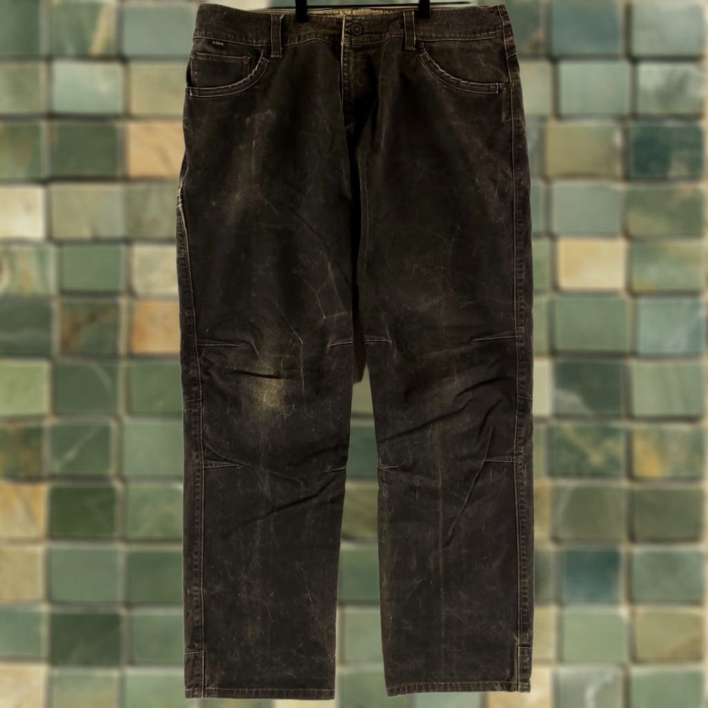 Vintage VINTAGE Kuhl Rydr Jeans Pants Brown Mens 37x31 Inseam 31 Straight Dye Patina 36x32 Actual Mens Clothing Jeans Size US 37 - 1 Thumbnail