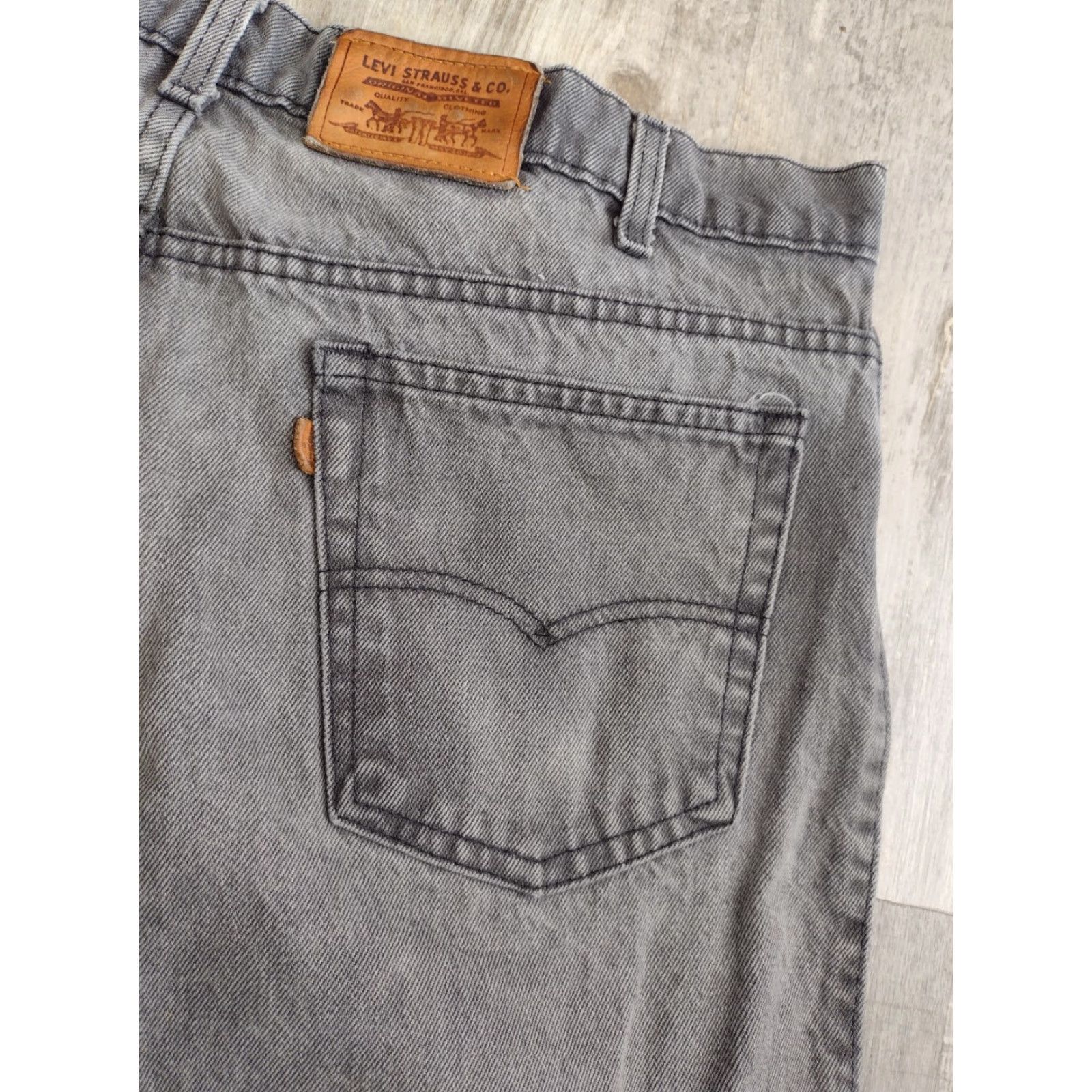 Levi's VINTAGE Levi's Two Horse Brand Gray Jeans Men's 40x30 Straight Classic Denim USA Size US 40 / EU 56 - 6 Thumbnail