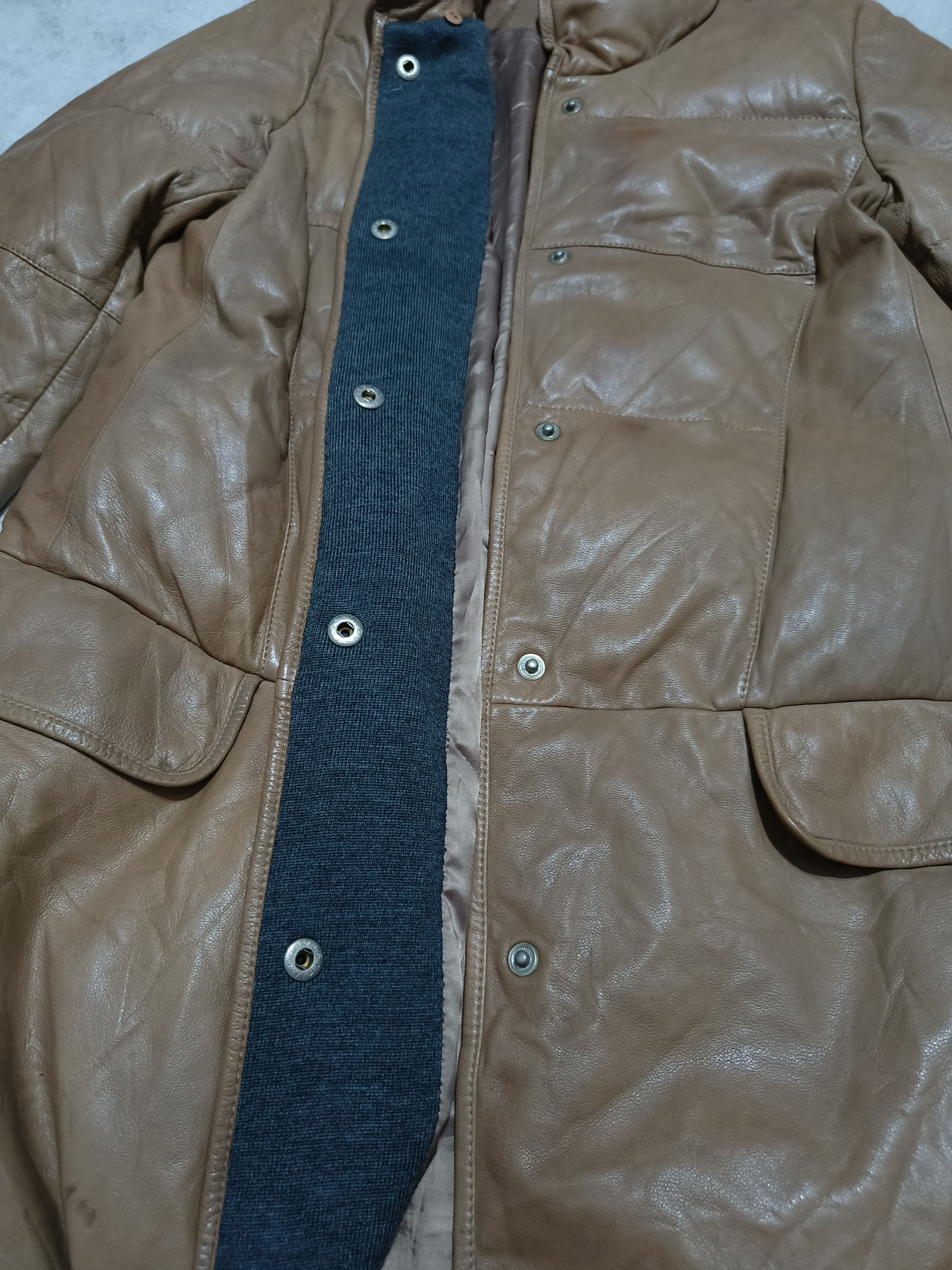 Vintage Vintage ANSICH Goose Down Puffer Sheepskin Leather Jacket Size US M / EU 48-50 / 2 - 5 Thumbnail