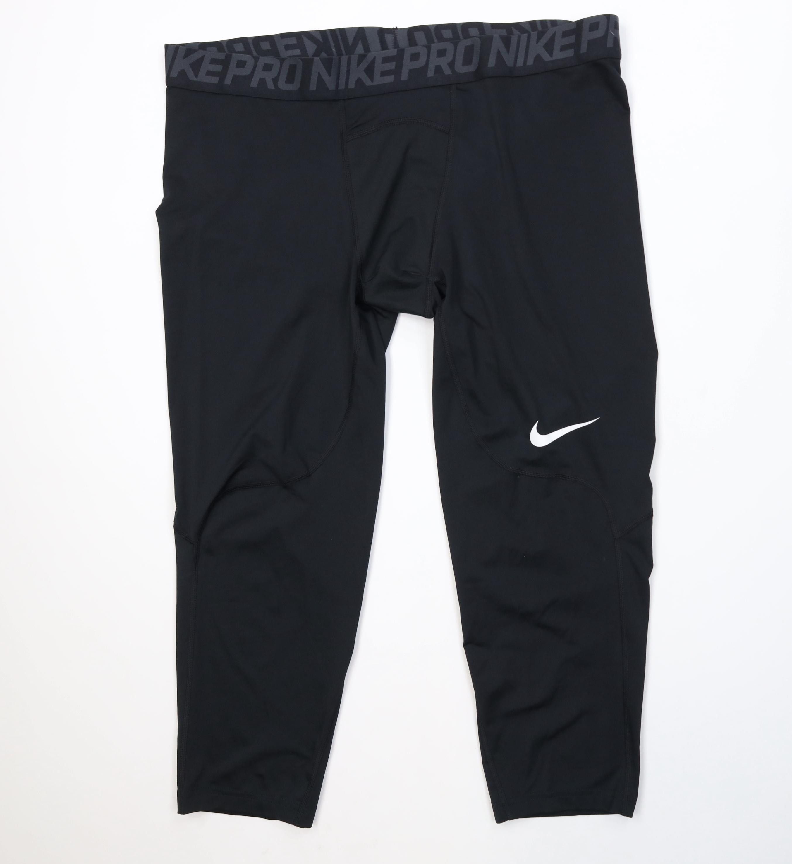 Nike Nike Pro Combat Running Jogging Gym 3/4 Training Tights Size US 40 / EU 56 - 1 Thumbnail