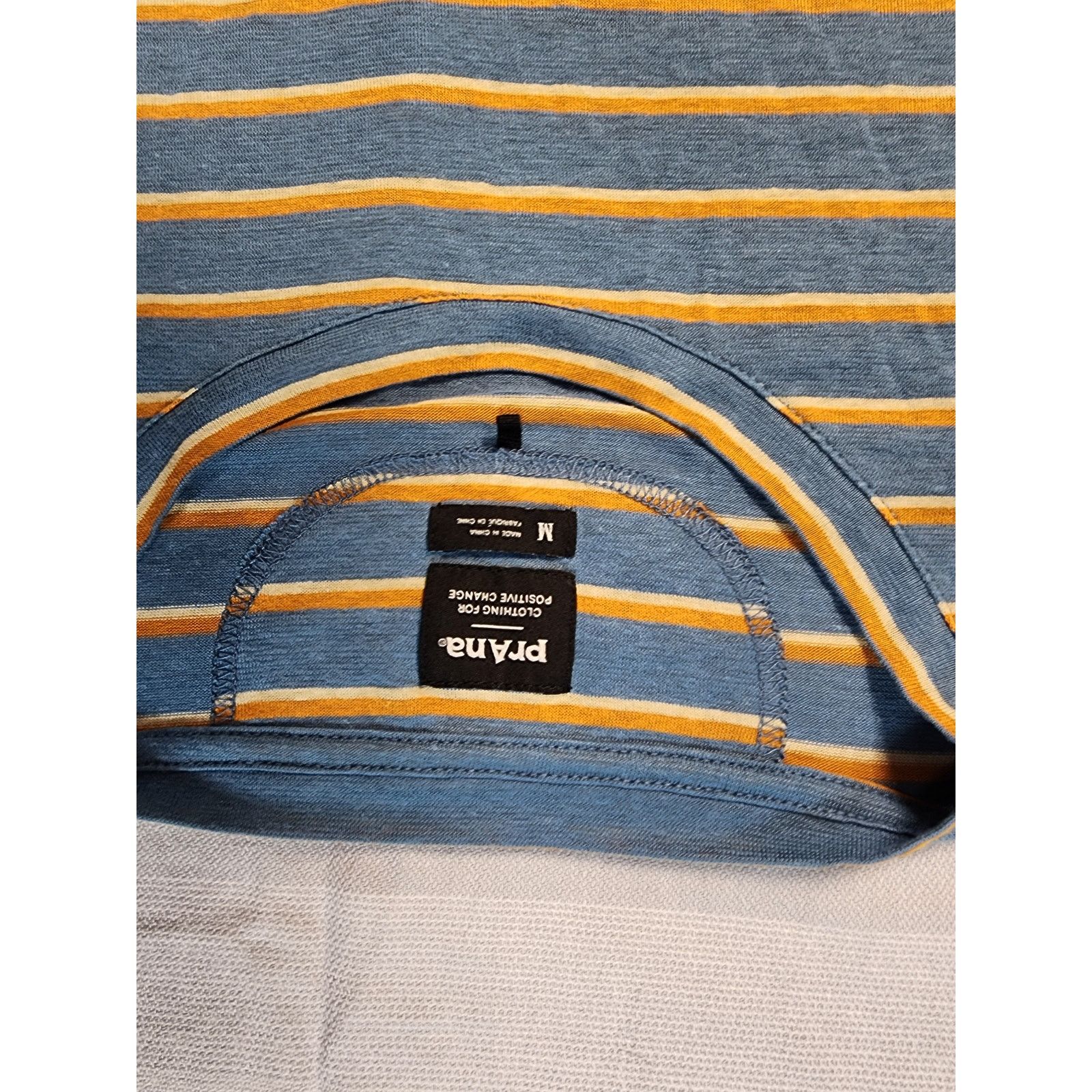 Prana PrAna Women's Cozy Up T-Shirt in the "High Tide Stripe" Size M / US 6-8 / IT 42-44 - 2 Thumbnail