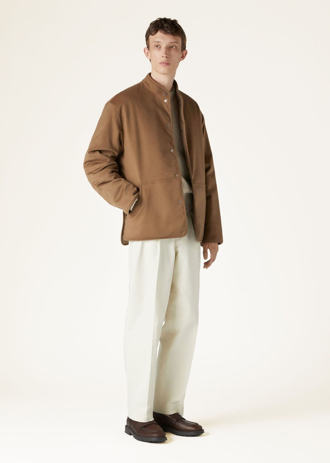 Loro Piana o1srvl11e0125 Reversible Jacket in Brown Size US XL / EU 56 / 4 - 5 Thumbnail