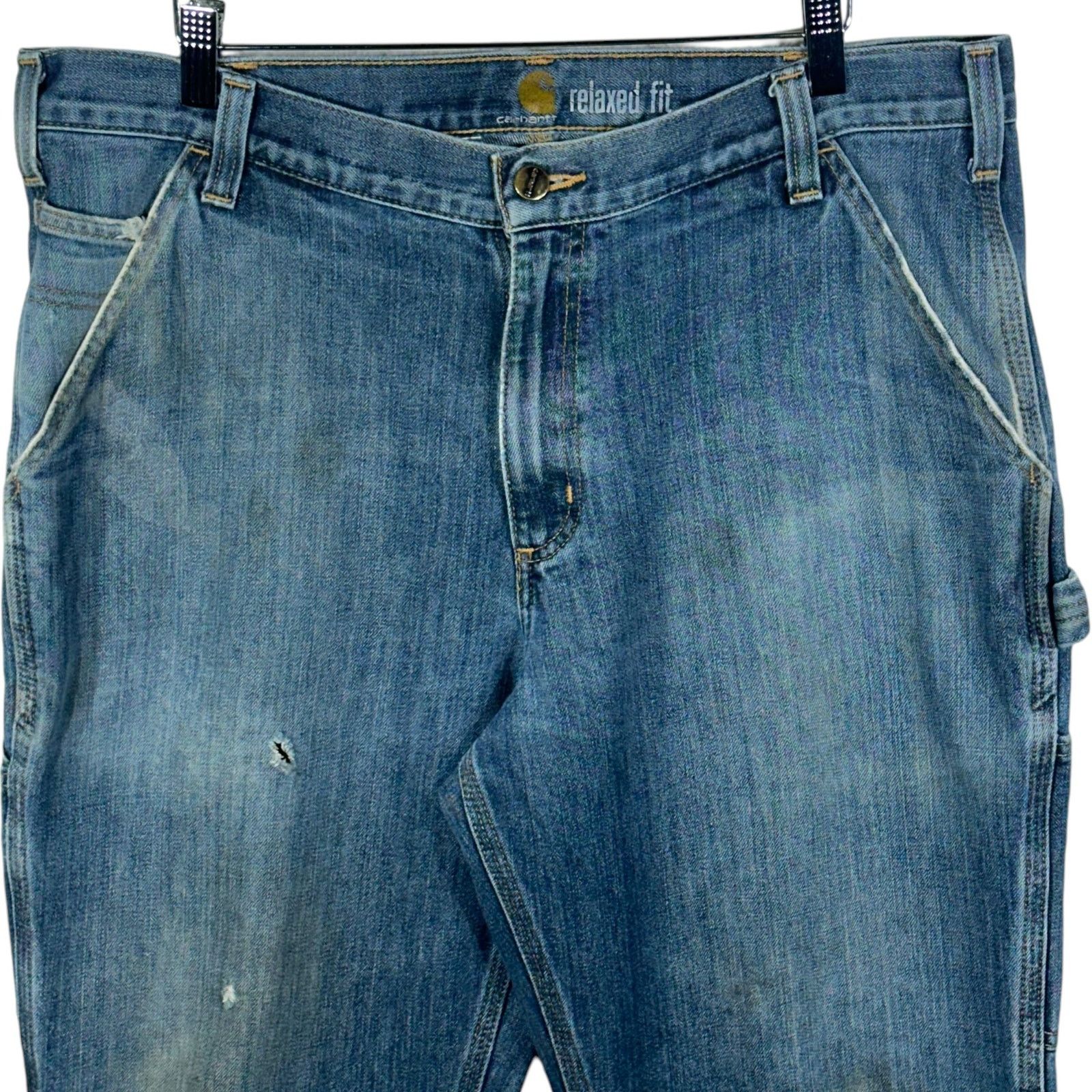 Vintage Vintage Carhartt Carpenter Denim Jeans Size US 36 / EU 52 - 2 Thumbnail