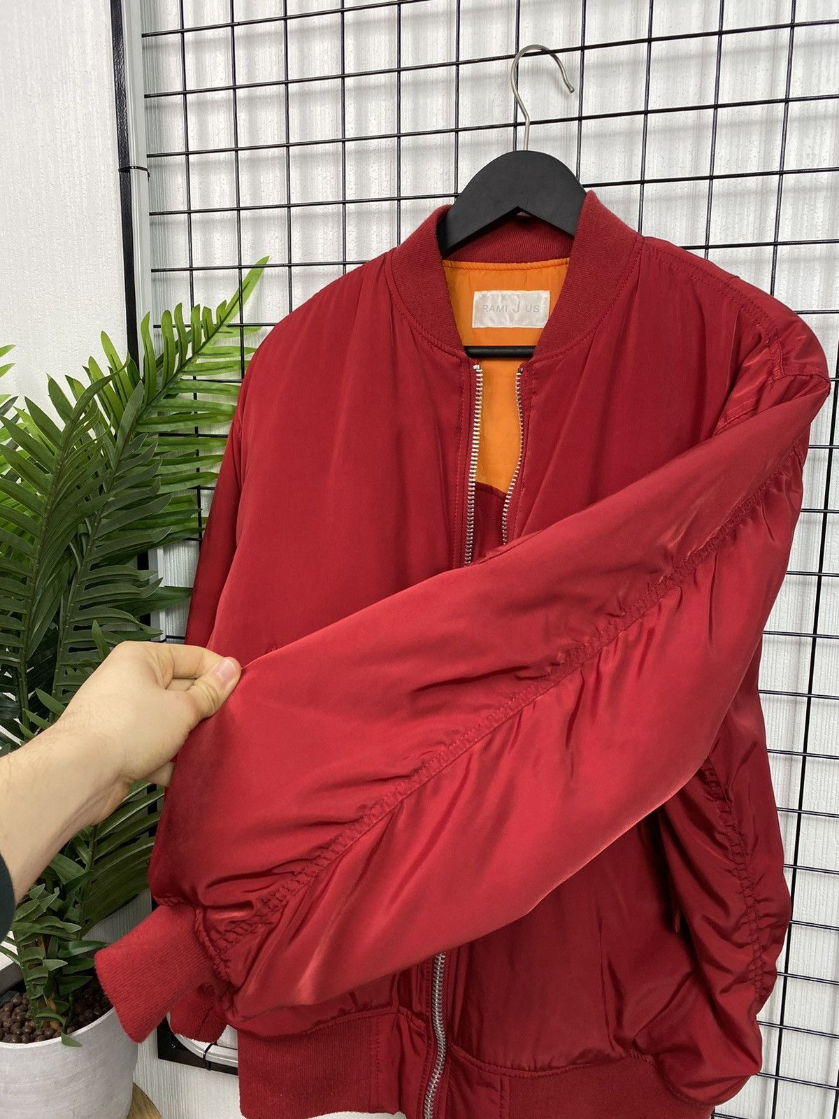 Vintage MA-1 Bomber Jacket Free size Men Red Military style Size US L / EU 52-54 / 3 - 13 Thumbnail