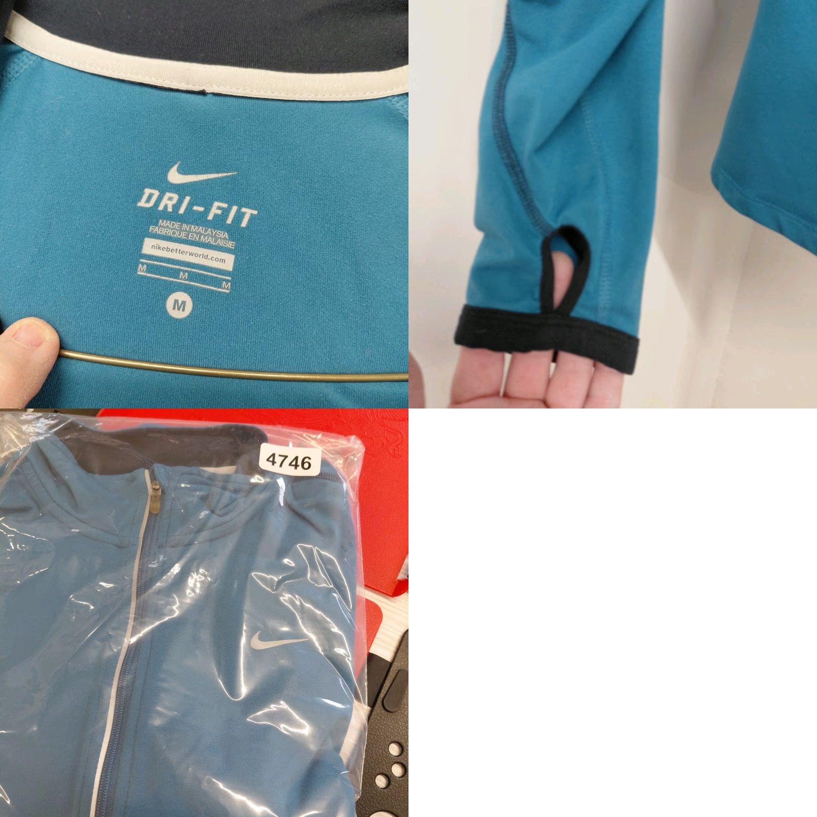 Nike Nike Element Dri-Fit Running Shirt Women's Medium Blue 1/4 Zip Activewear Running Jogging Thumbholes Nike Dri-Fit Element Jacket Mens? Size M / US 6-8 / IT 42-44 - 9 Thumbnail