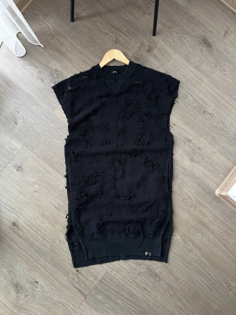 Diesel × Japanese Brand × Vintage Vintage Japanese Diesel Avant Garde Black Womesn Dress Size M / US 6-8 / IT 42-44 - 2 Thumbnail