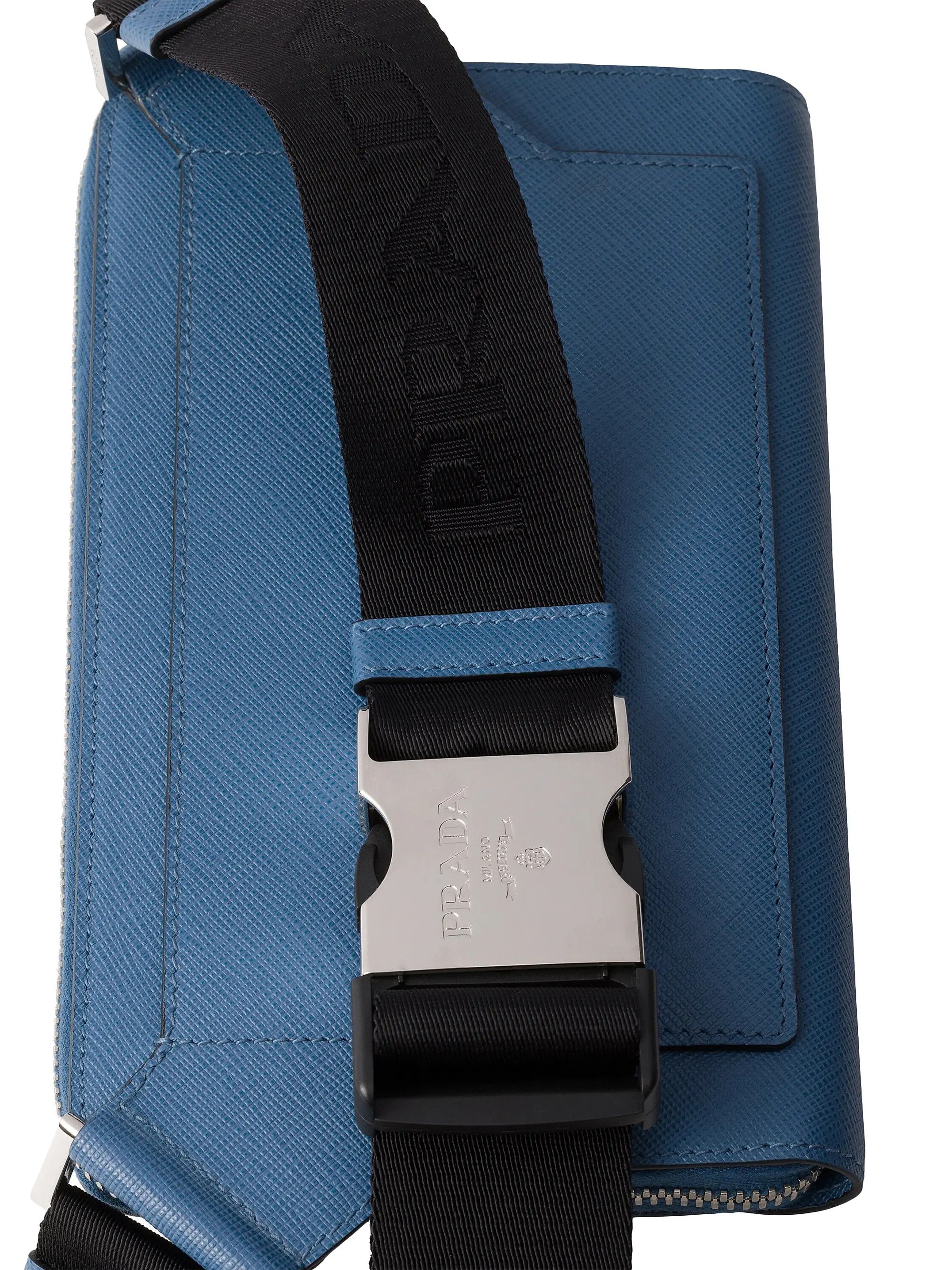 Prada o1bcso1str1025 Size: OS / Saffiano Leather Belt Bag in Blue Size ONE SIZE - 3 Thumbnail