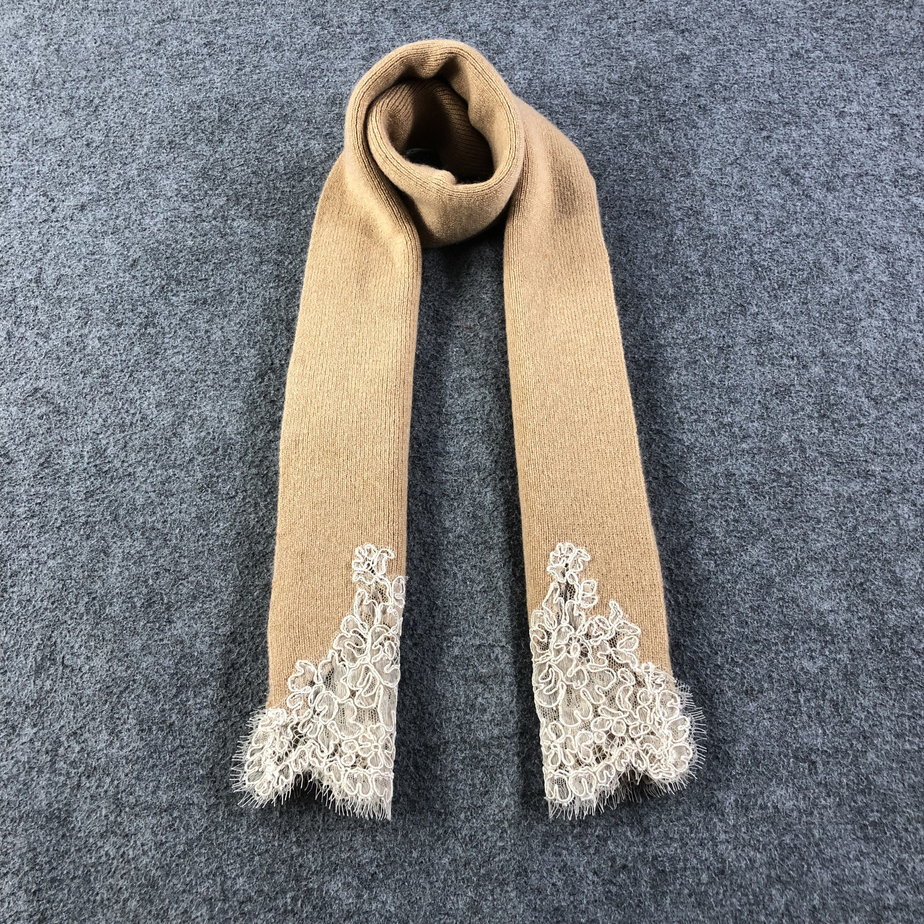 Vintage Valeria Zaccarelli Italia Cashmere Scarf Muffler V1129 Size ONE SIZE - 1 Thumbnail