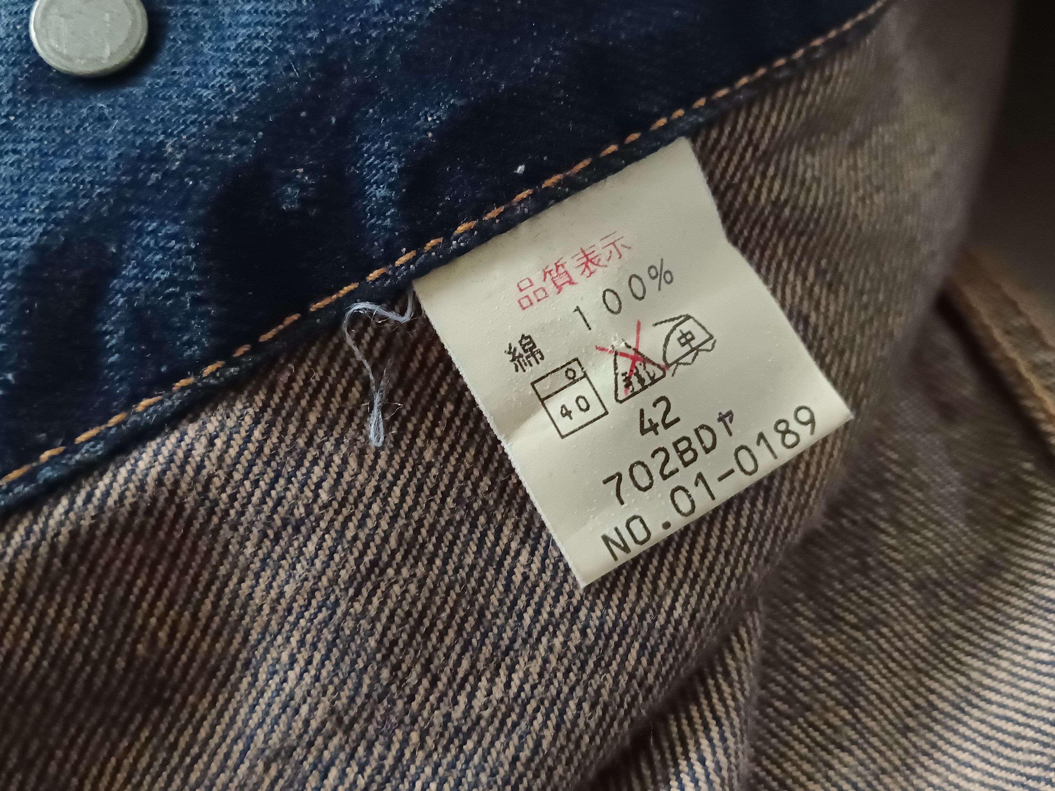 Johnbull × Vintage John bull lot 702 vintage denime jeans jacket S sewing chop Size US S / EU 44-46 / 1 - 5 Thumbnail