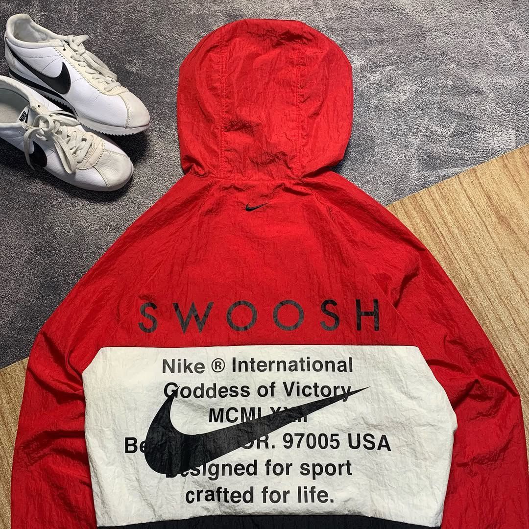 Nike Special Rare Jacket NIKE NSW Swoosh HD White/Black/Red Size US XL / EU 56 / 4 - 3 Thumbnail