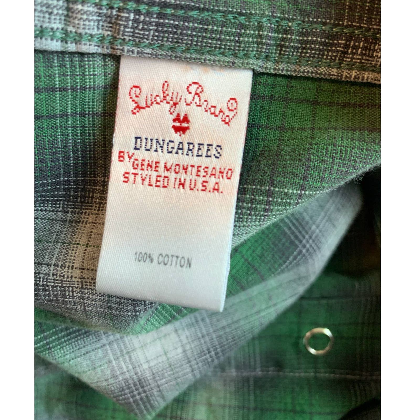 Lucky Brand Lucky Brand men green plaid long sleeves shirt size small Size US S / EU 44-46 / 1 - 4 Thumbnail