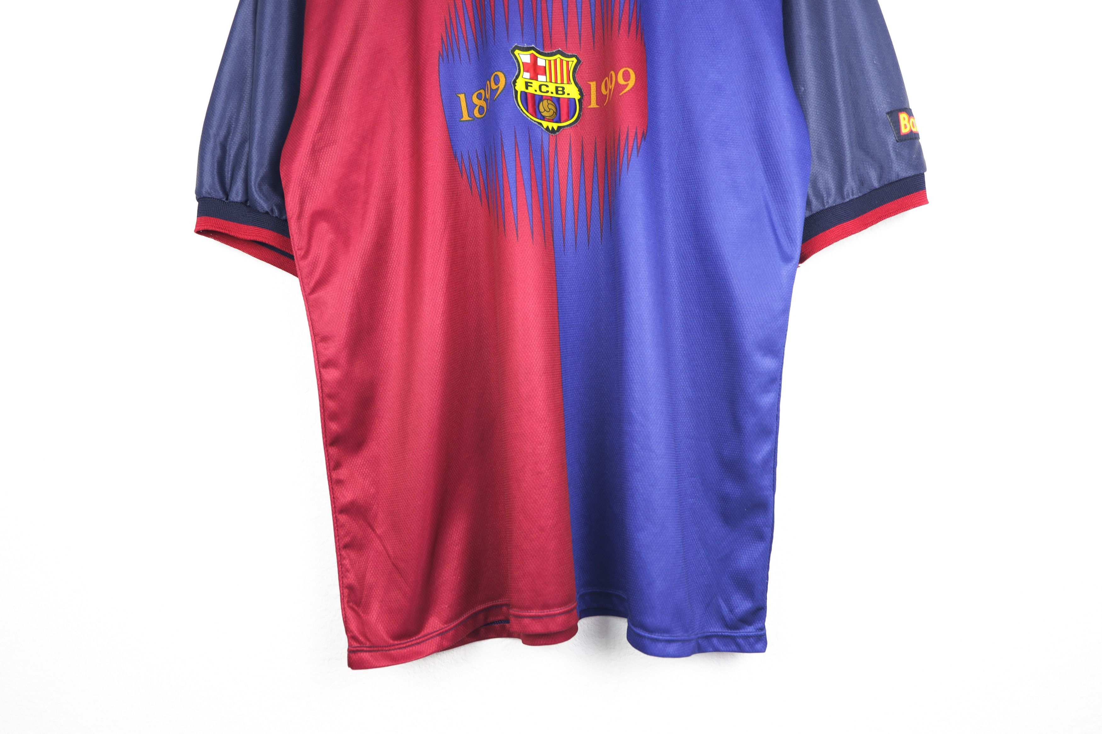 Vintage Vintage F.C. Barcelona "Rivaldo" 1999 Soccer Jersey T-shirt Size US XL / EU 56 / 4 - 3 Thumbnail