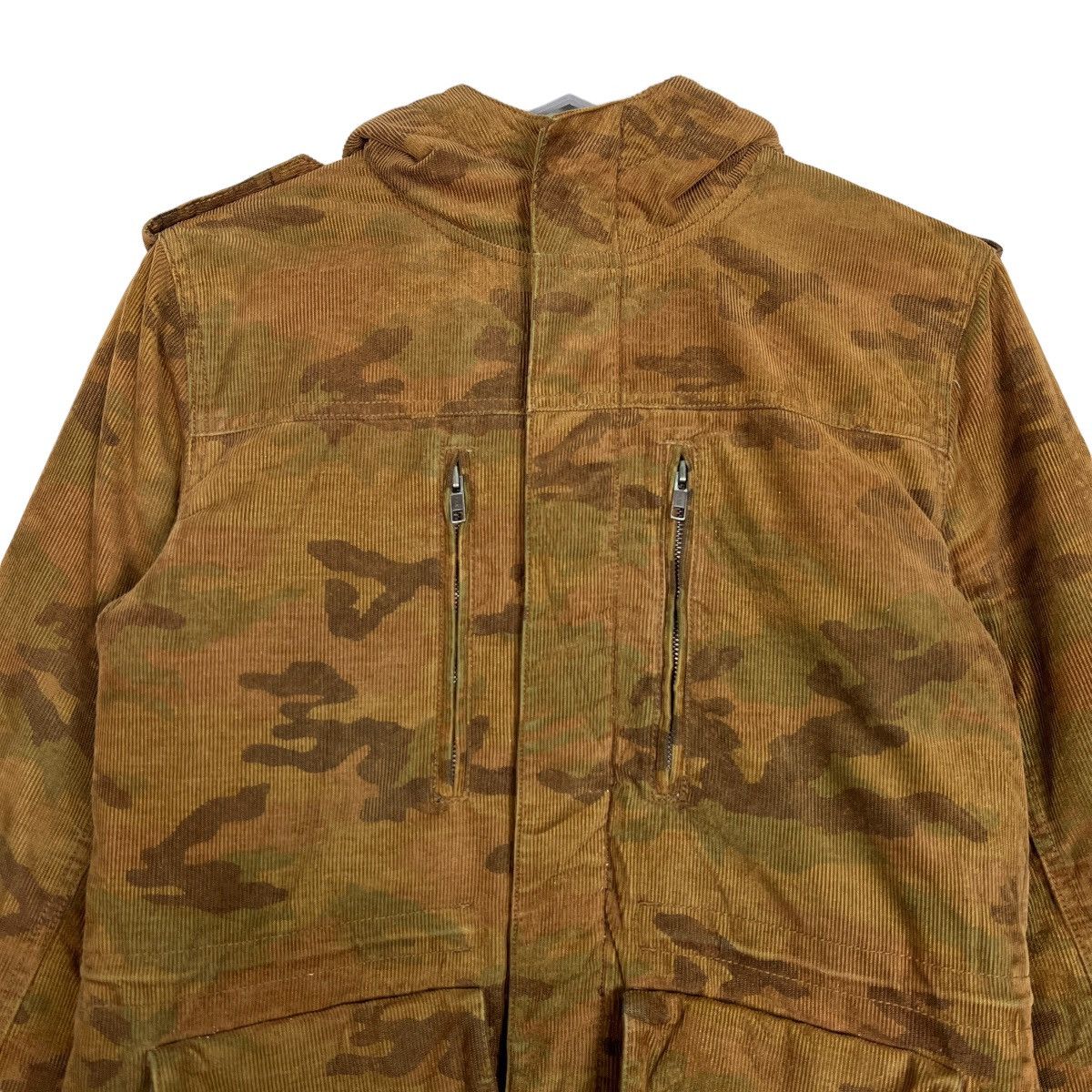 GOODENOUGH 🔥 NO CONCEPT BUT GOOD SENSE WOODLAND CAMO CORDUROY JACKET Size US M / EU 48-50 / 2 - 3 Thumbnail