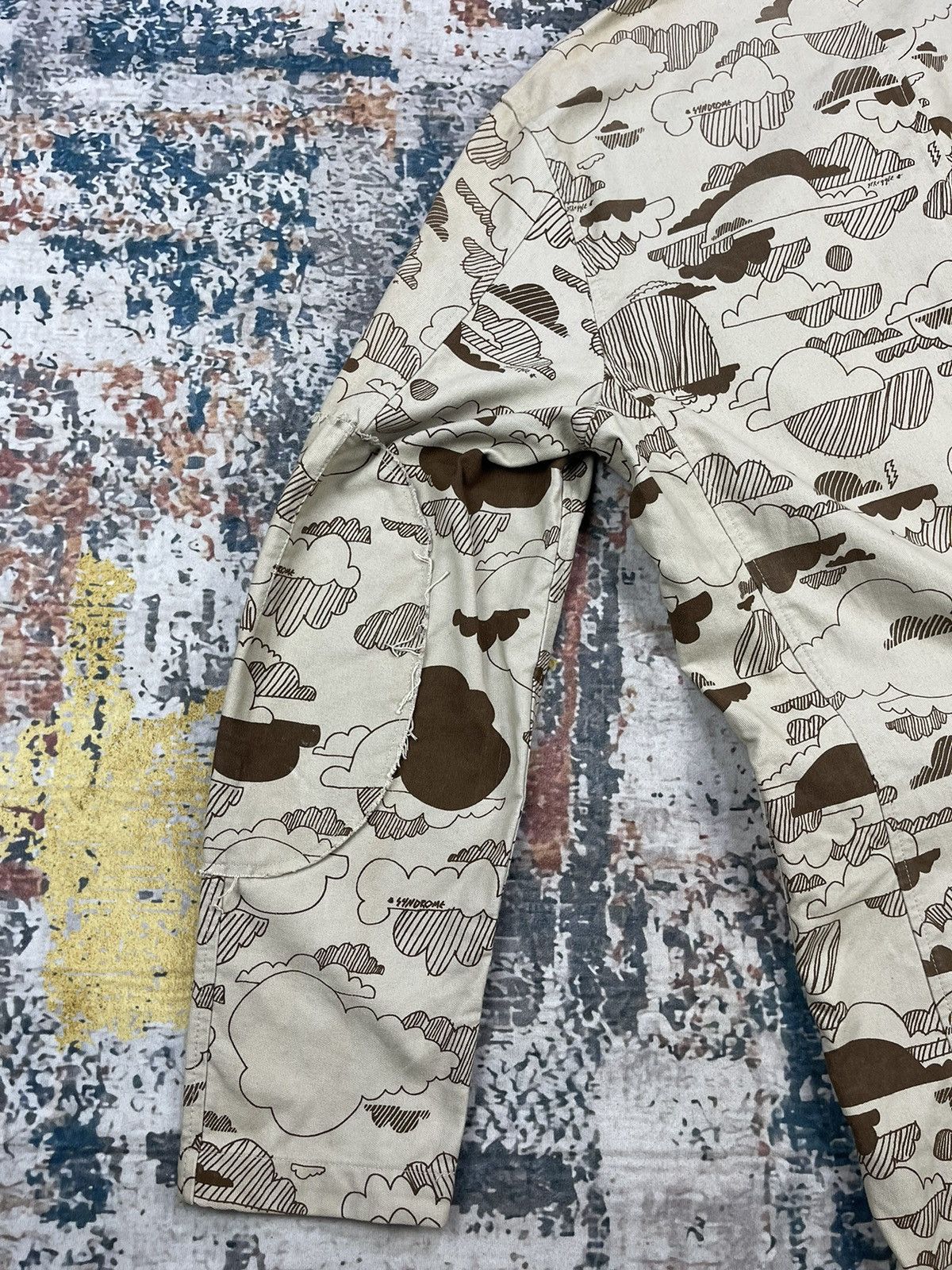 Vintage Vintage Syndrome Canvas Doodle Overprinted Jackets Size US L / EU 52-54 / 3 - 10 Thumbnail