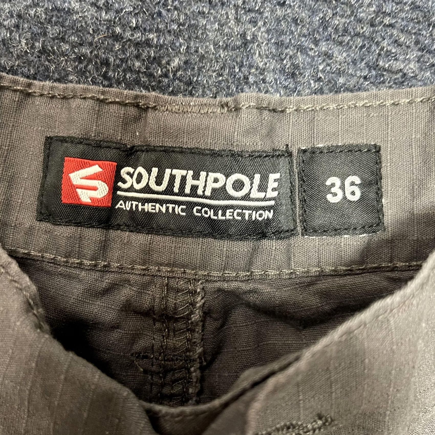Southpole Southpole Cargo Shorts Mens 36 Gray Cotton Canvas Pockets Summer Size US 36 / EU 52 - 2 Thumbnail