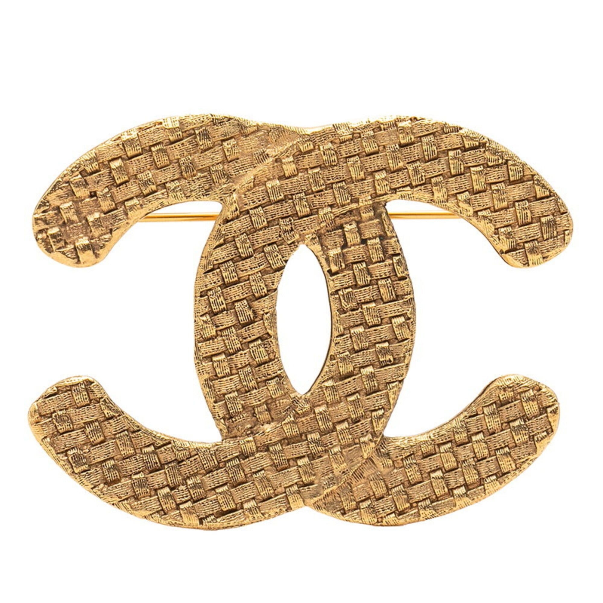 Chanel Chanel Coco Mark Vintage Brooch, Size 29, Gold Plated, Women's CHANEL Size ONE SIZE - 1 Thumbnail