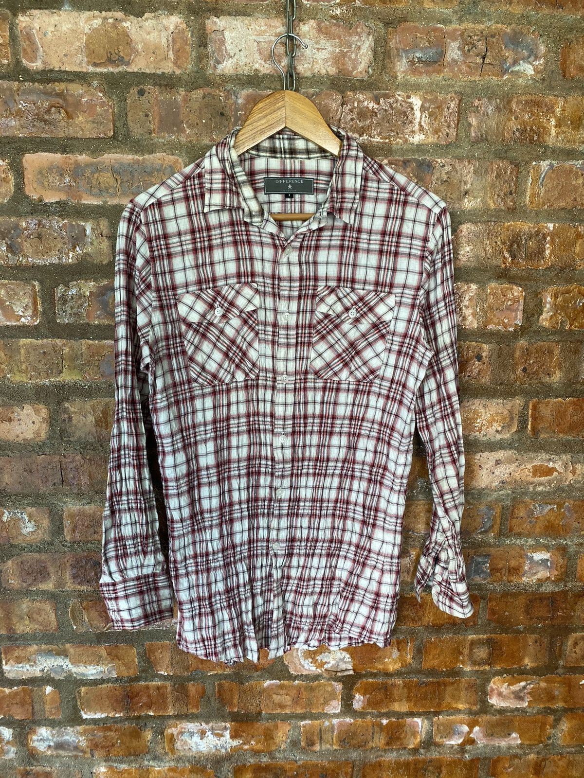 Isamu Katayama Backlash Vtg Edge Rupert wrinkles checked flannel Size US S / EU 44-46 / 1 - 2 Thumbnail
