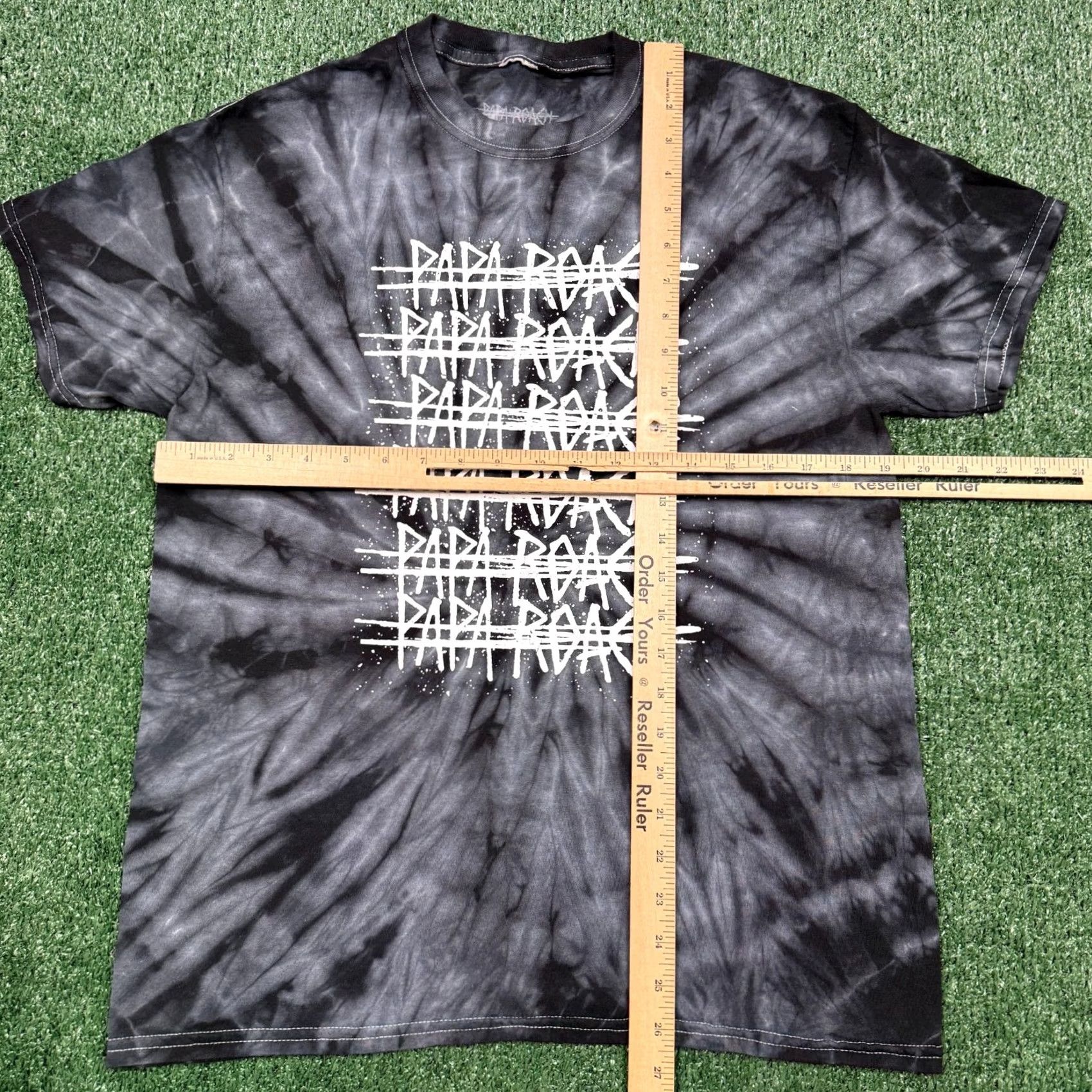 Vintage Paparoach Rock Band Tee Shirt Men's M Gray Tie Dye Graphic Short Sleeve Size US M / EU 48-50 / 2 - 4 Thumbnail