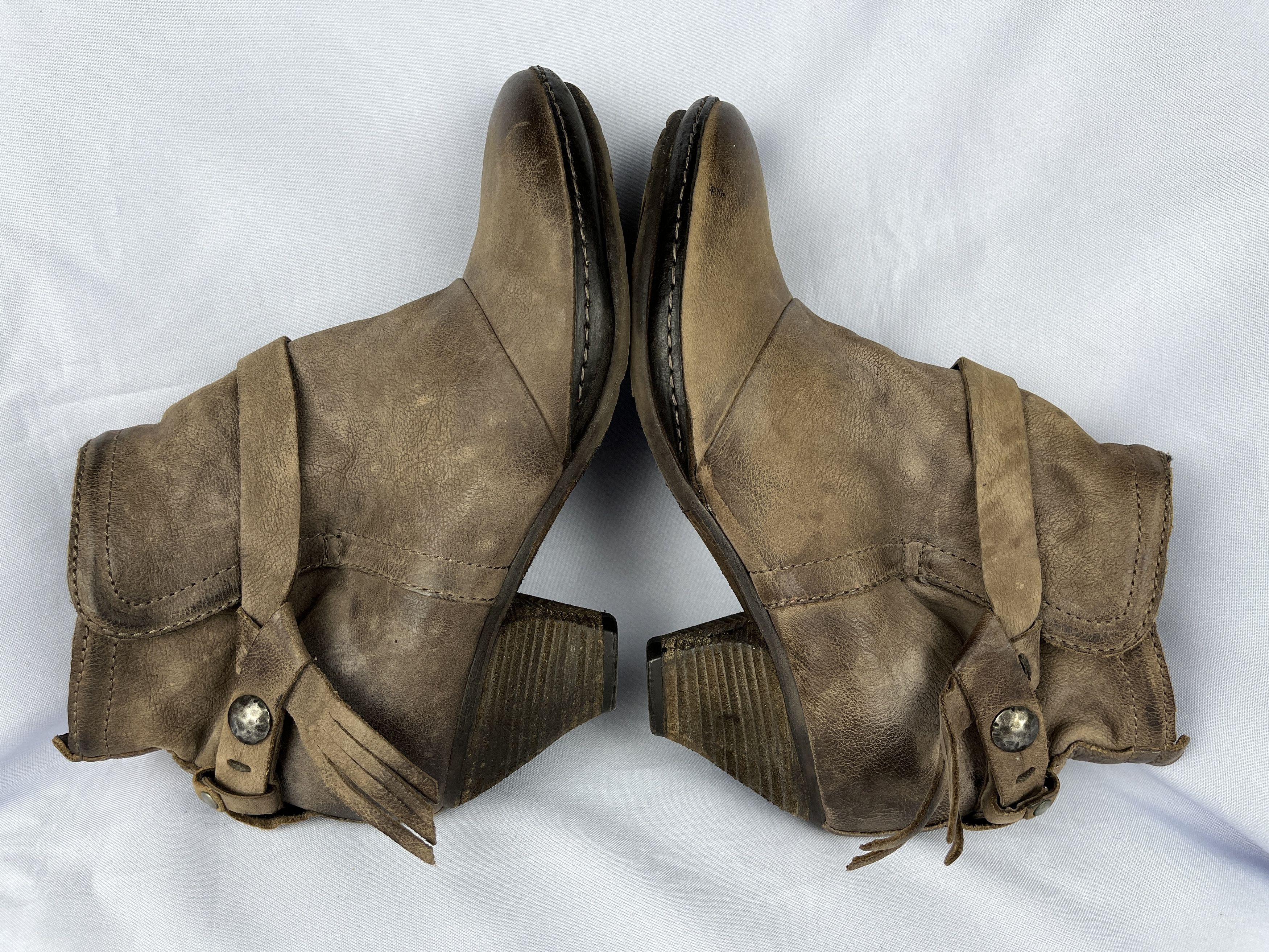 A.S.98 Airstep A. S. 98 Zip Heels Ankle Boots Leather US 8.5-9 Size US 9 / IT 39 - 8 Thumbnail