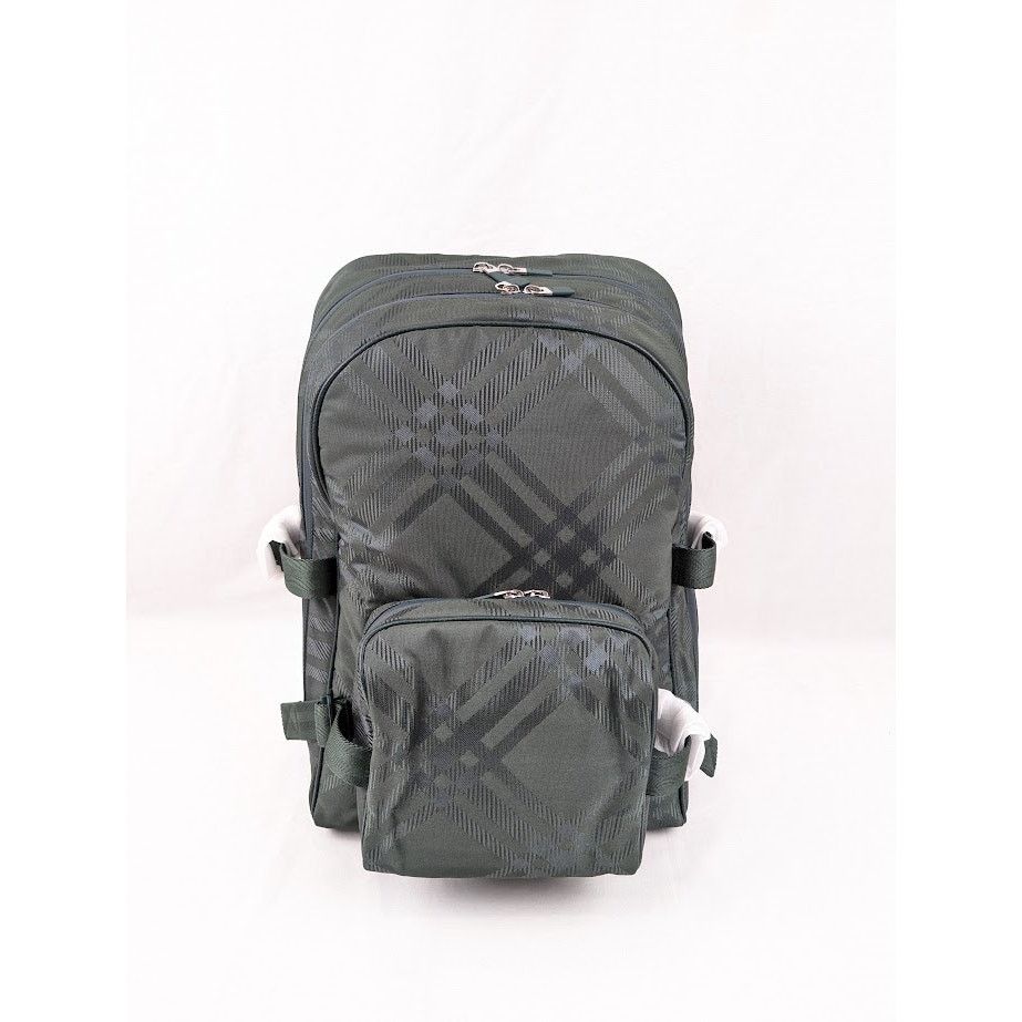 Burberry o1rshd1 Size : OS / Nylon Check Jacquard Backpack in Vine Size ONE SIZE - 1 Thumbnail