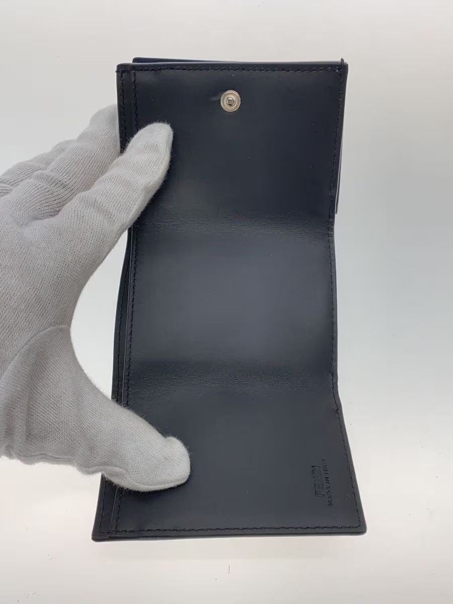 Fendi Fendi Leather Tri-Fold Wallet Navy Size ONE SIZE - 4 Thumbnail